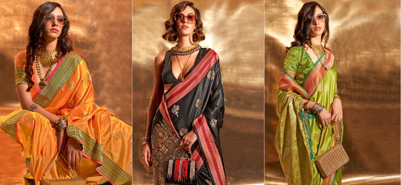 A Closer Look at Contrast Kanjivaram Sarees