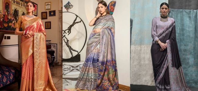 Explore the Newest Trends and Fashionable Styles for Modern Saree Looks with Mysilklove
