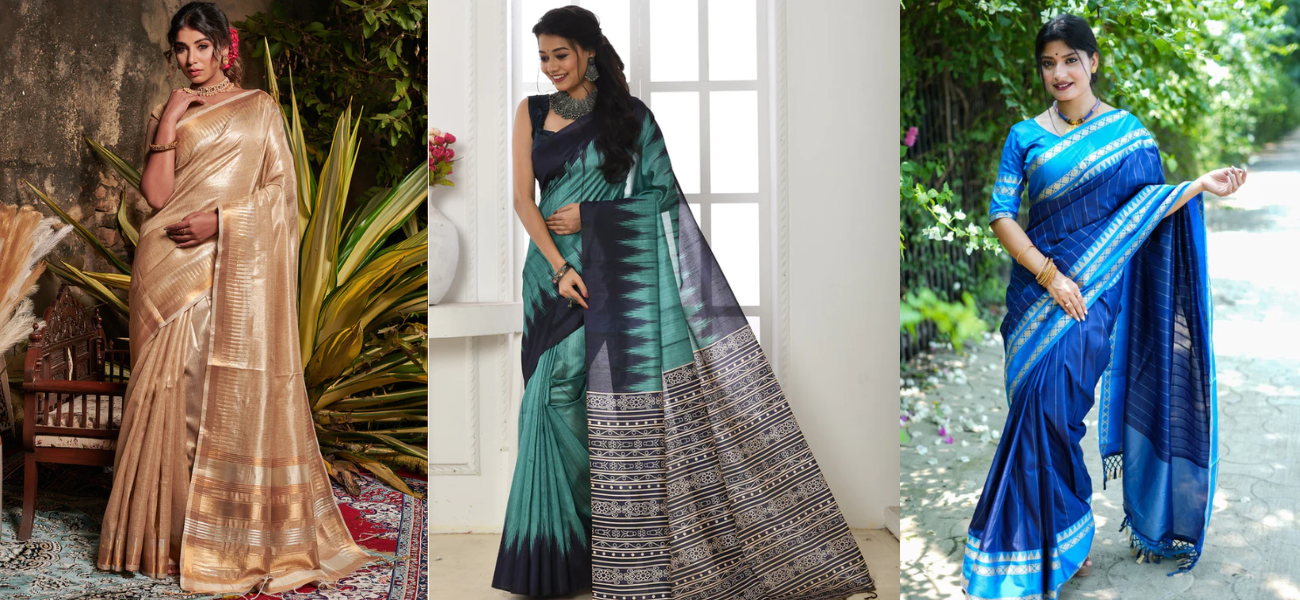 Tussar Silk Sarees for a Distinctive Look