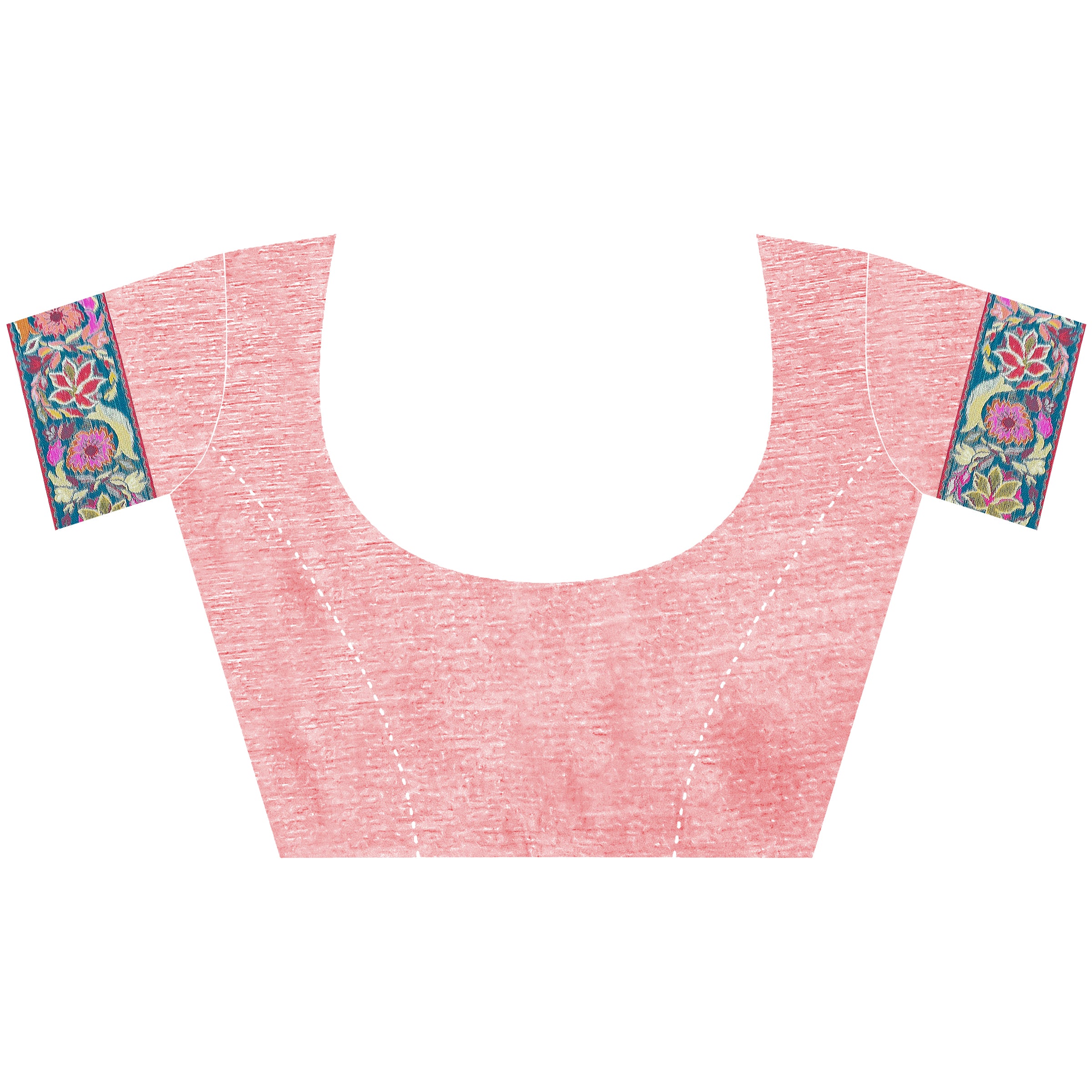 Buy MySilkLove Baby Pink Kashmiri Handloom Jamewar Saree Online