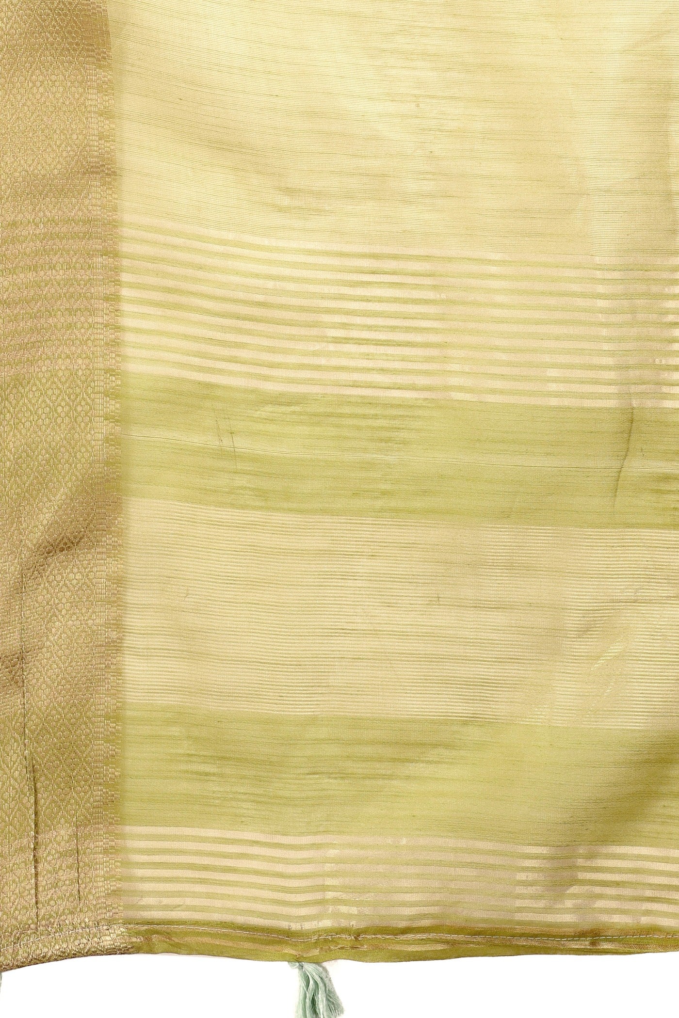 Buy MySilkLove Lemon Yellow Woven Organza Saree Online