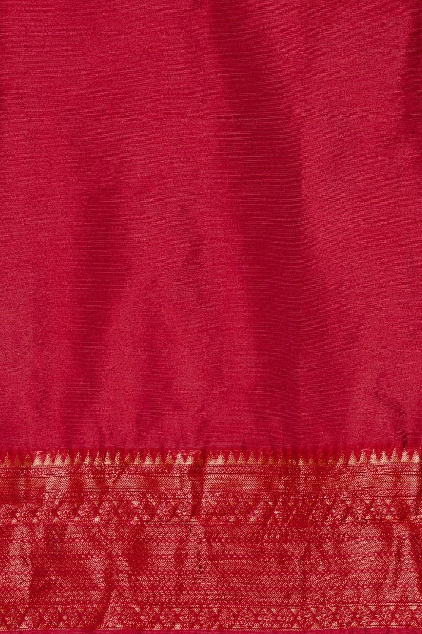 Buy MySilkLove Bride Red Woven Jacquard Lichi Silk Saree Online