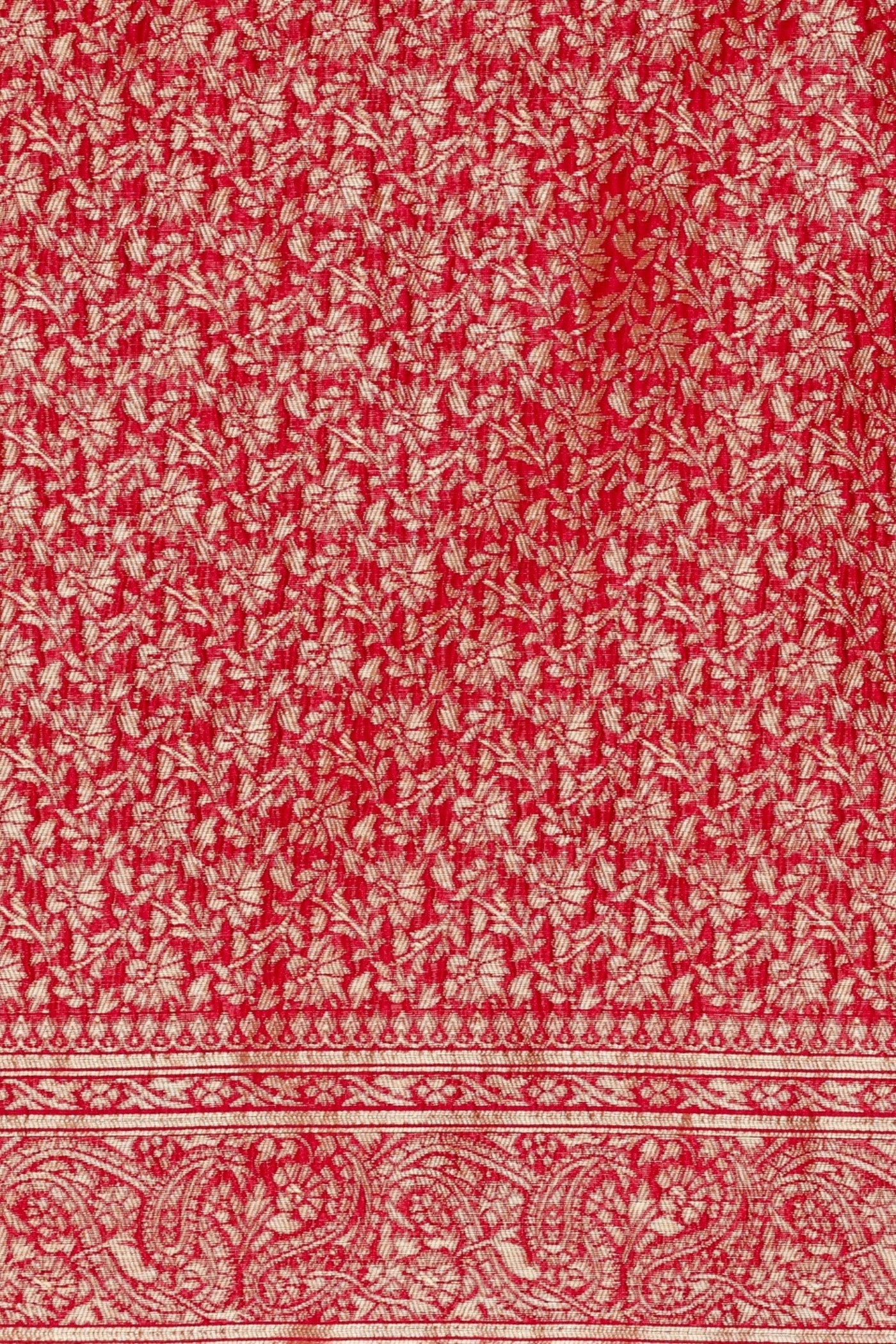 Buy MySilkLove Synonyms Maroon Woven Jacquard Lichi Silk Saree Online