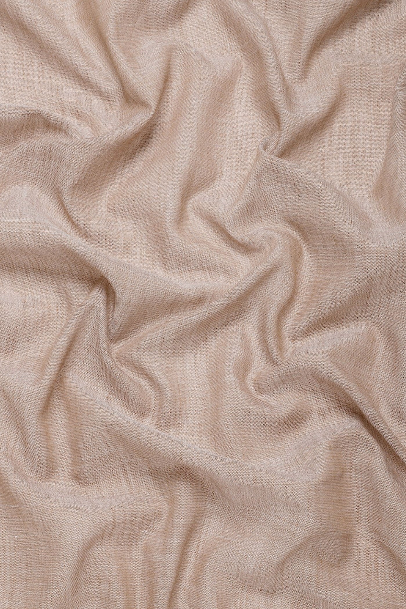 Buy MySilkLove Tortilla Brown Woven Linen Cotton Saree Online