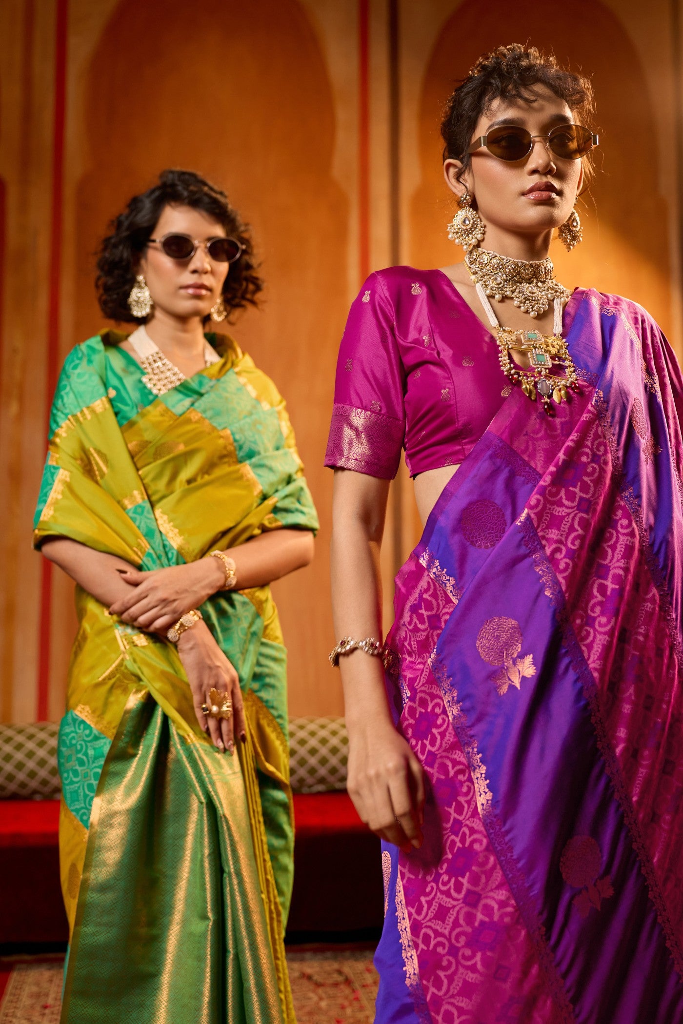 Buy MySilkLove Royal Purple Banarasi Handloom Patola Saree Online