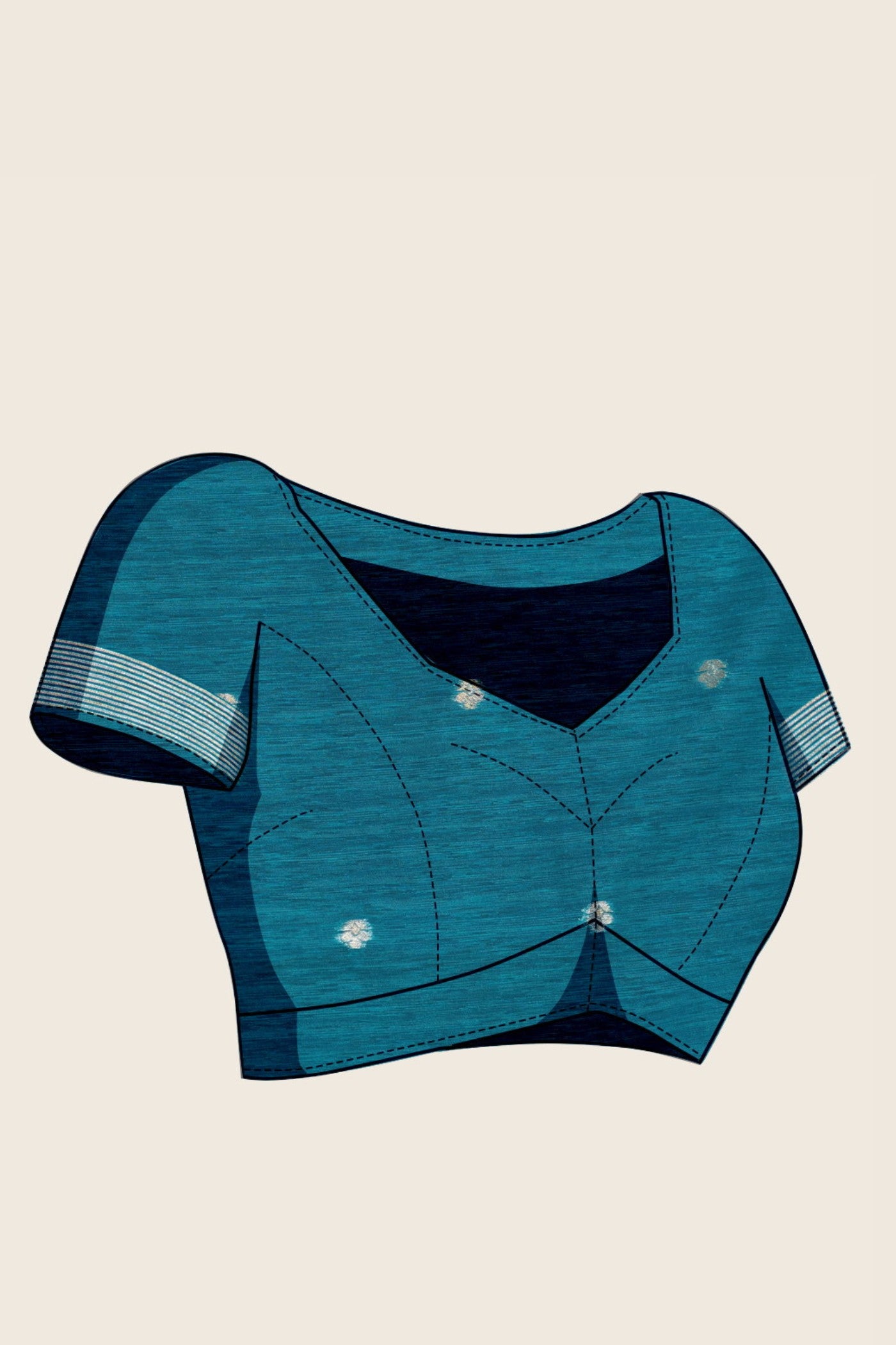 Buy MySilkLove Periwinkle Blue Munga Handloom Cotton Saree Online