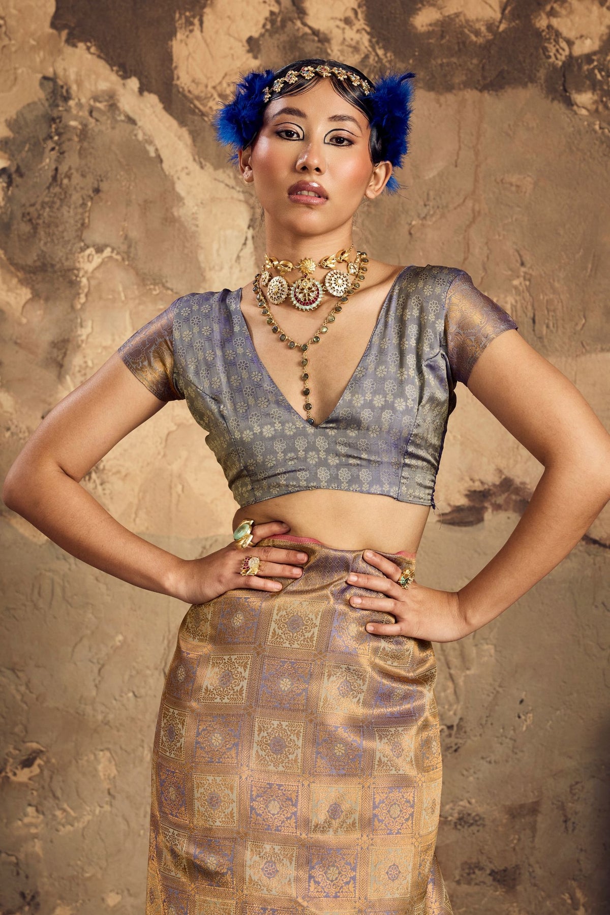 Buy MySilkLove Wisteria Purple Kanjivaram Handloom Saree Online