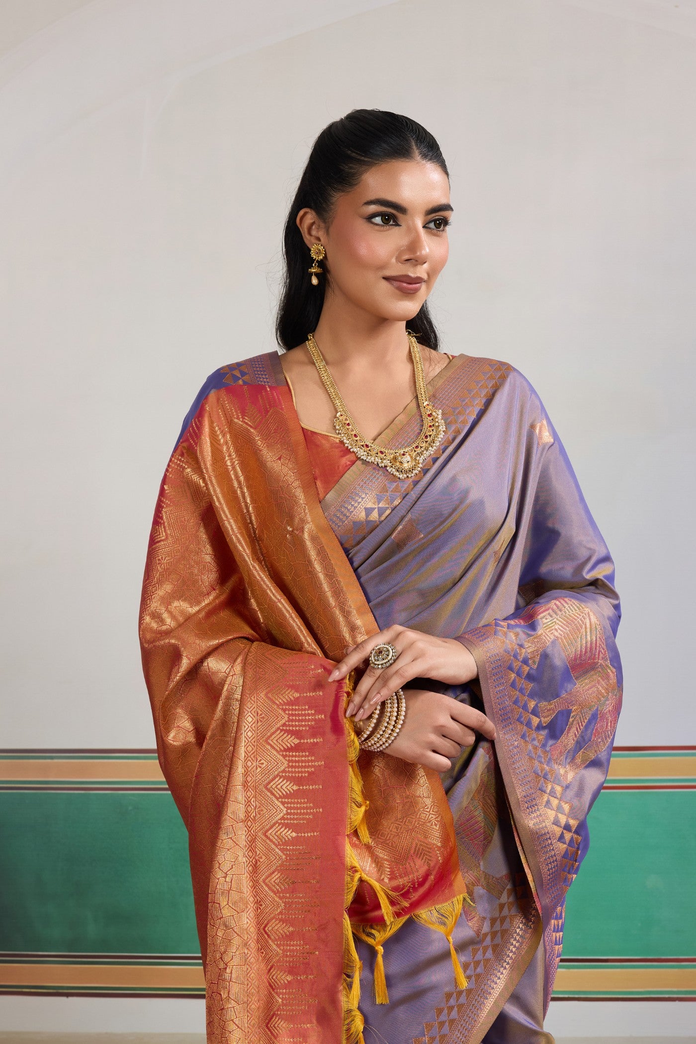 MySilkLove Pale Purple Banarasi Handloom Saree