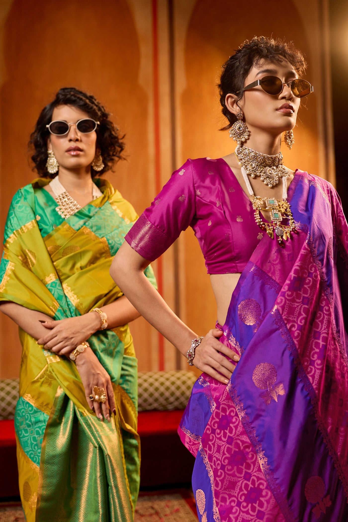 Buy MySilkLove Royal Purple Banarasi Handloom Patola Saree Online