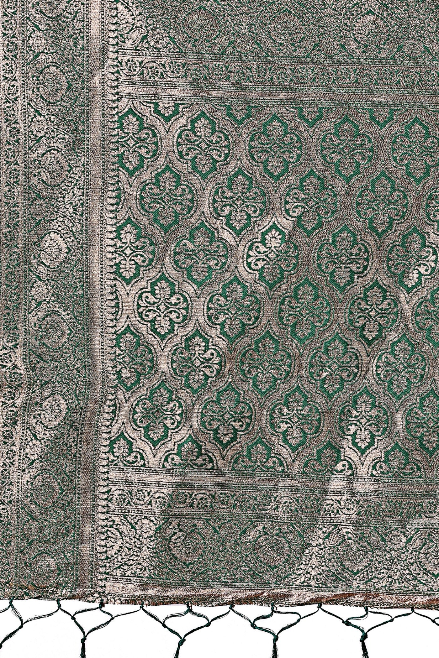 Buy MySilkLove Sea Green Linen Cotton Saree Online