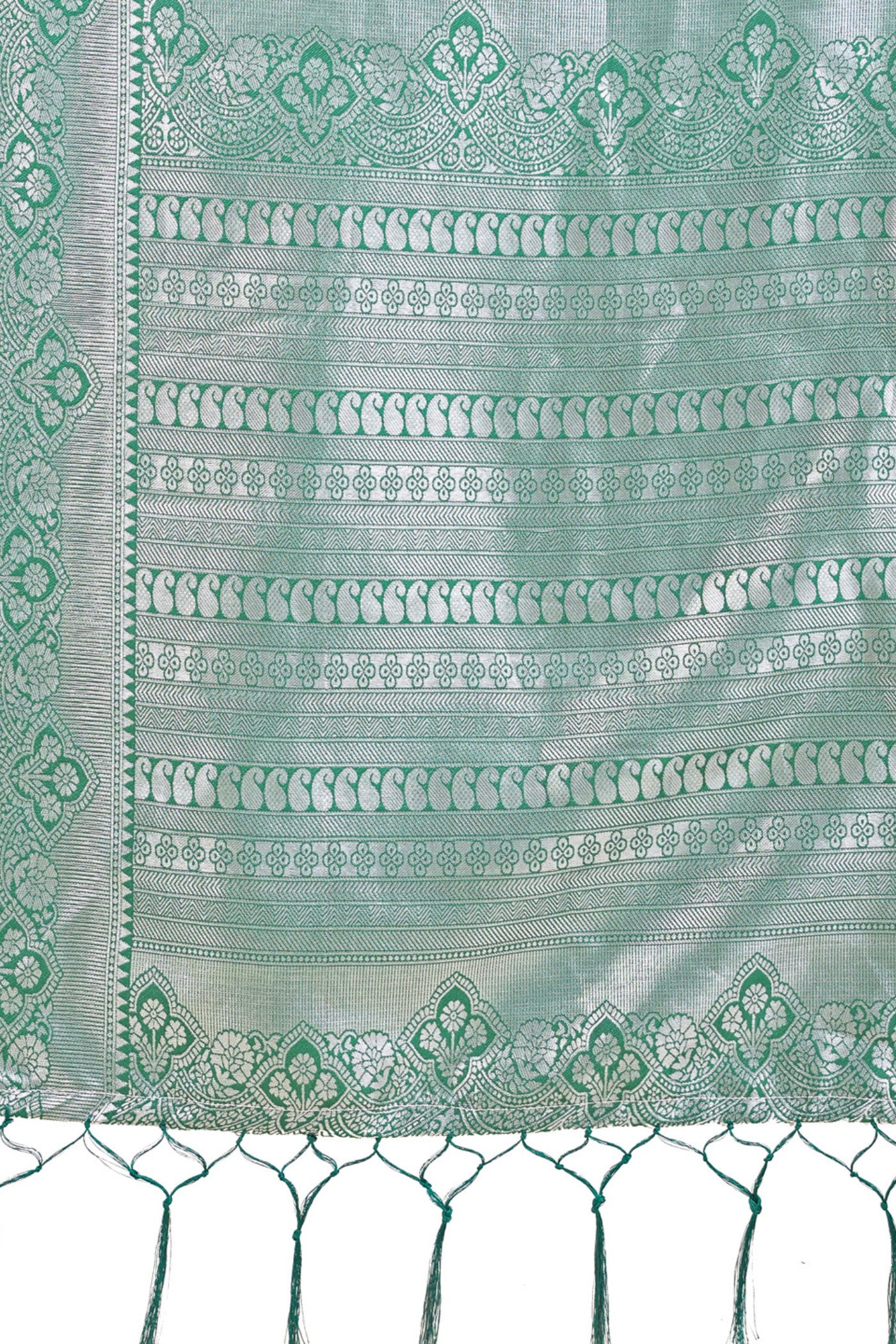 Buy MySilkLove New Cream Woven Banarasi Saree Online