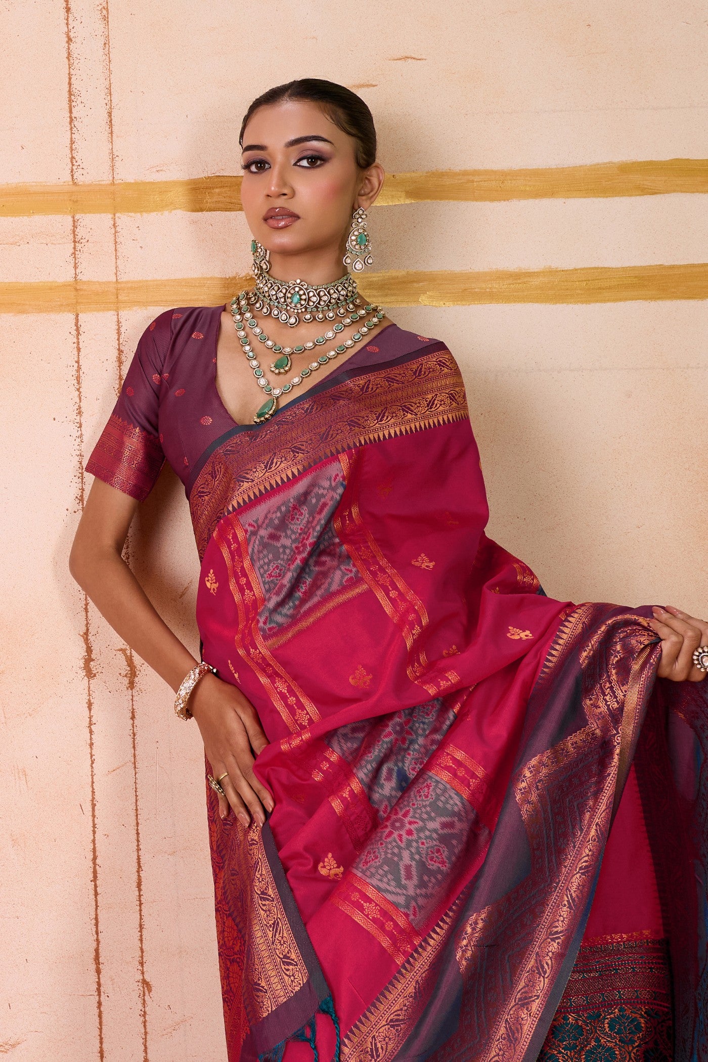 MySilkLove French Rose Pink Banarasi Handloom Saree