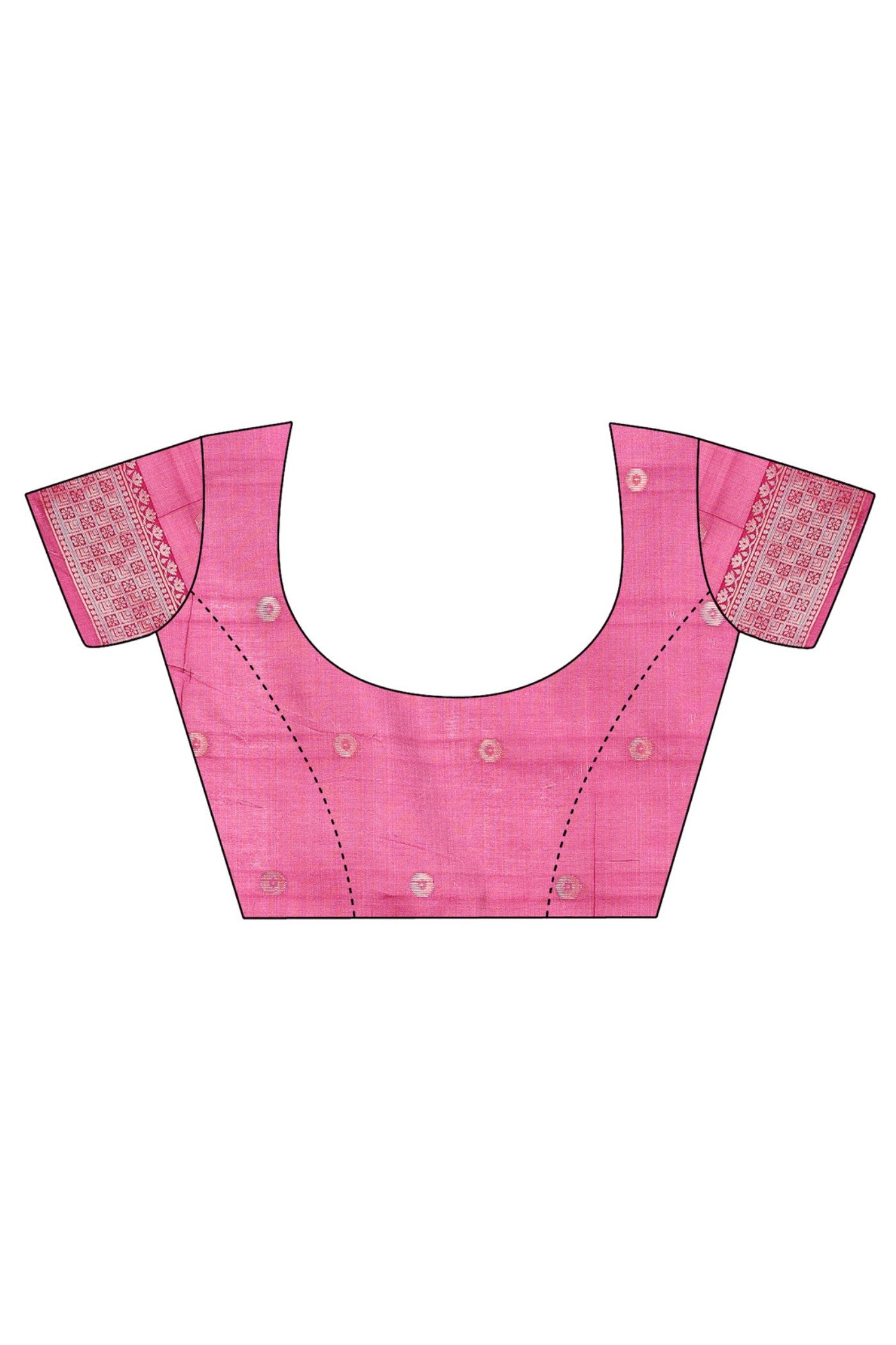 Buy MySilkLove Cameo Pink Woven Linen Cotton Saree Online