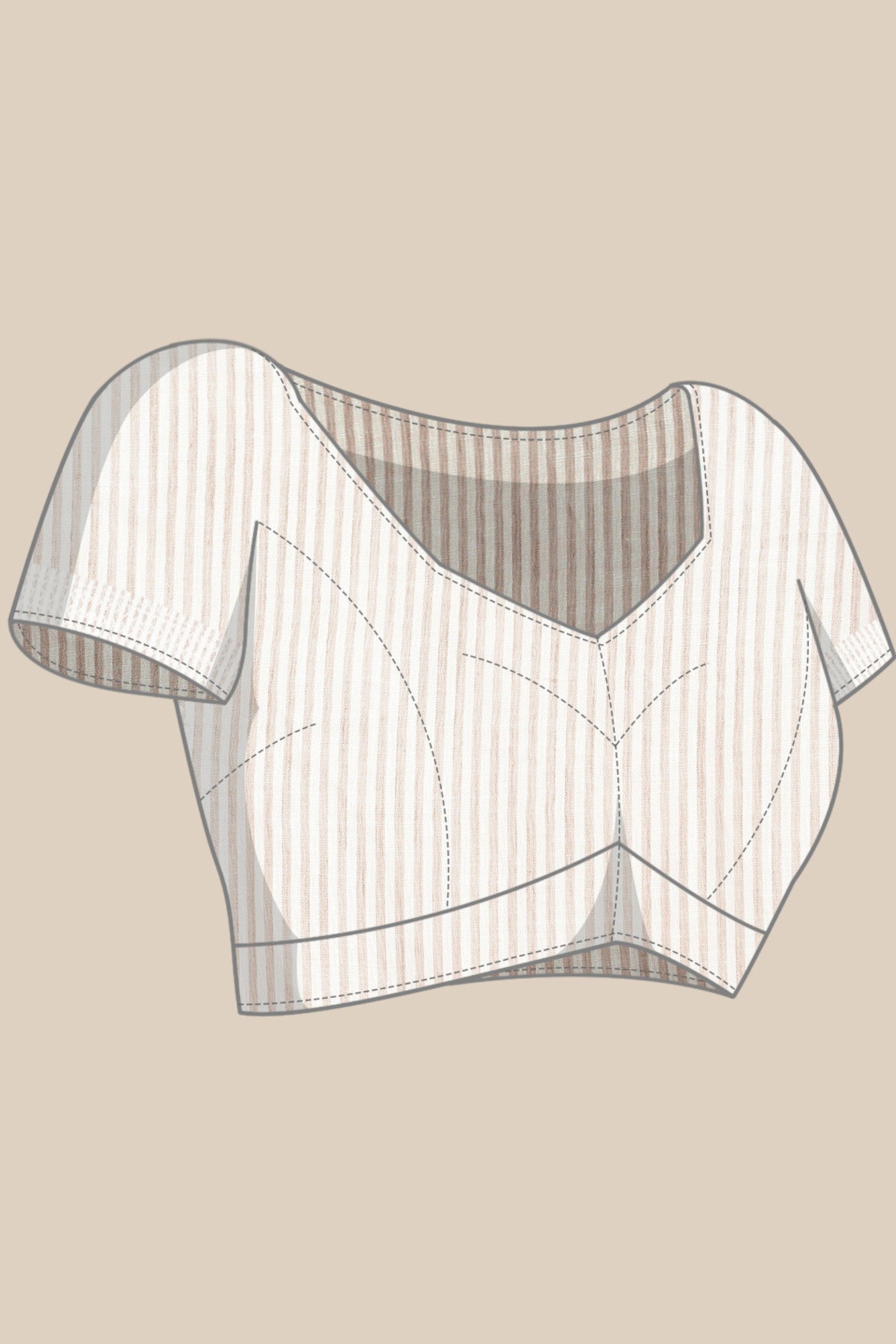 Buy MySilkLove Peanut Brown Woven Linen Saree Online