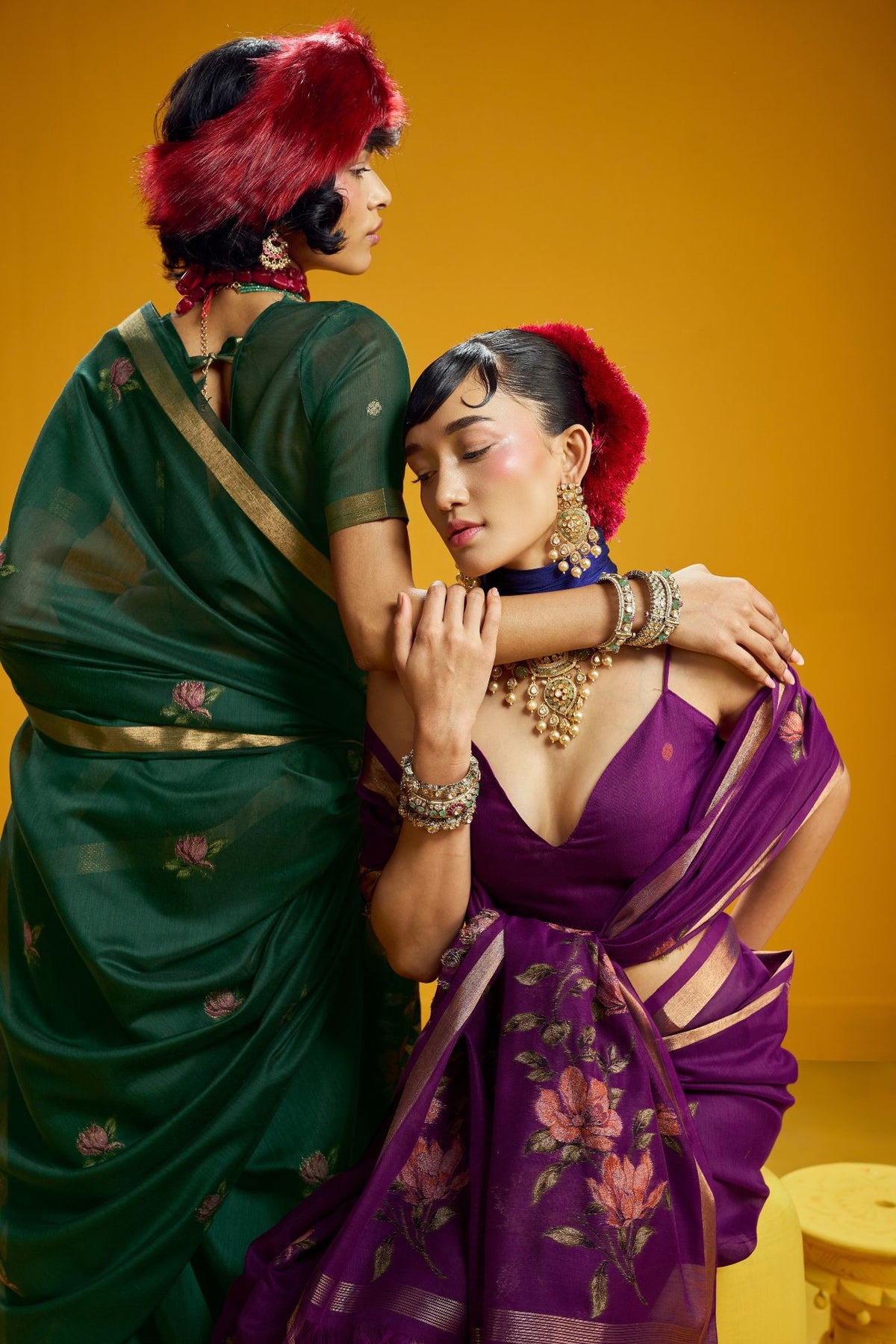 Buy MySilkLove Sage Green Handloom Muga Cotton Saree Online