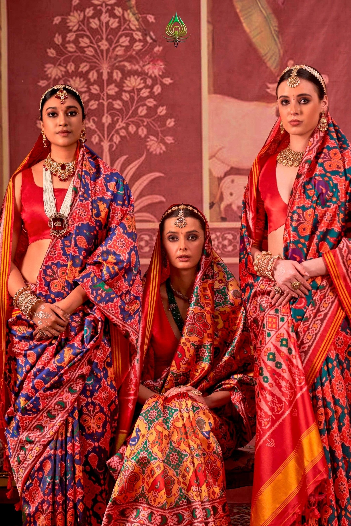 Buy MySilkLove Cyber Yellow Printed Patola Saree Online