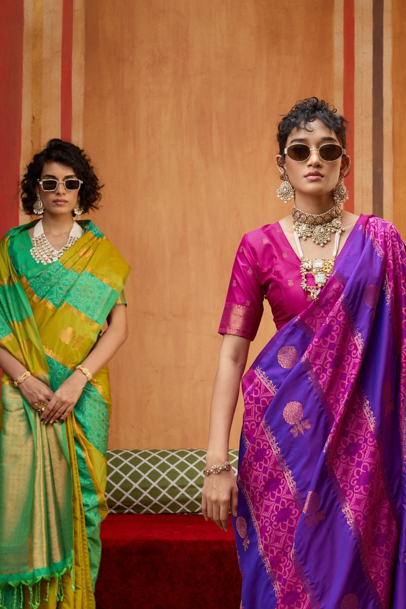 Buy MySilkLove Royal Purple Banarasi Handloom Patola Saree Online