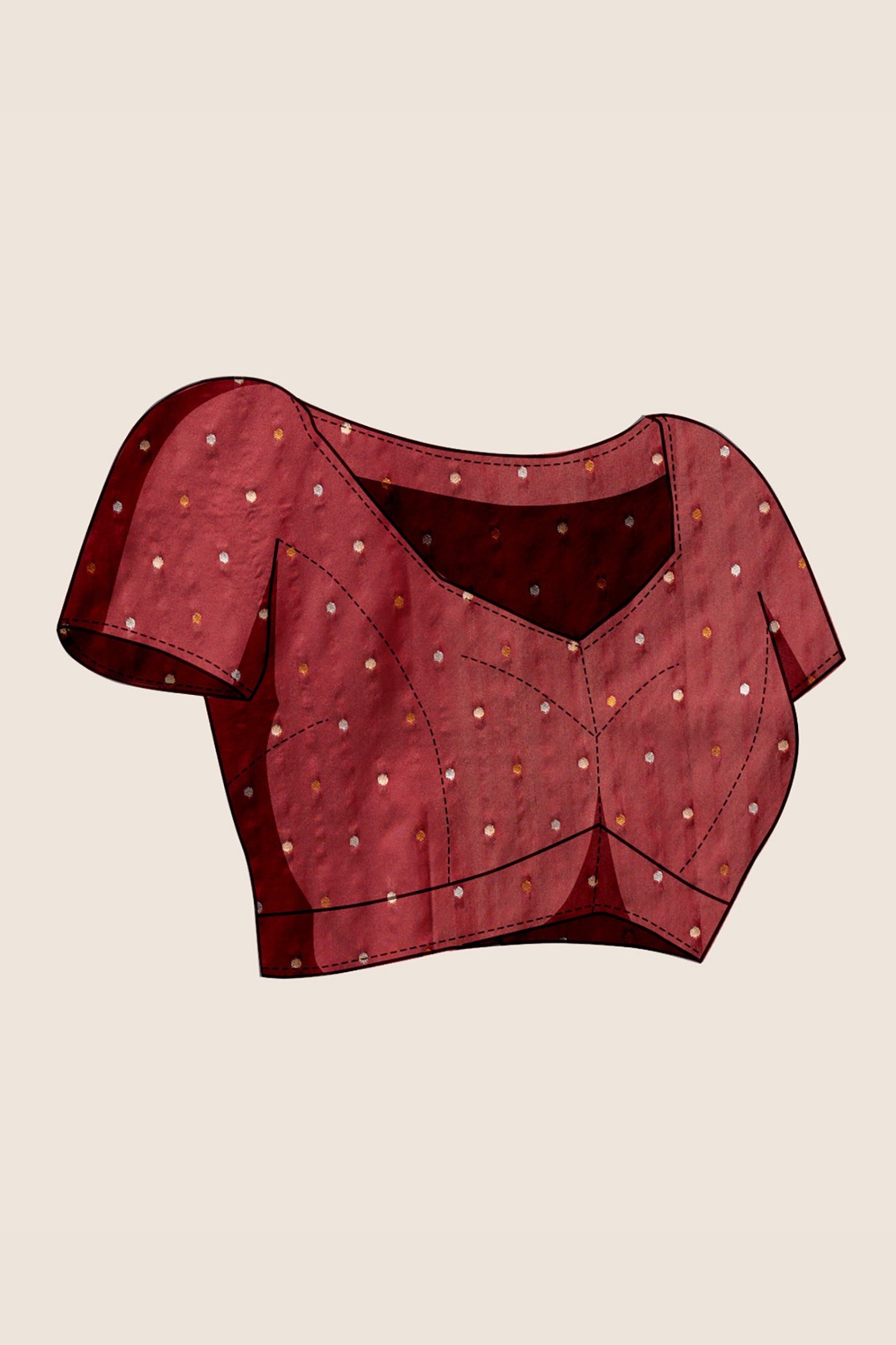 Buy MySilkLove Rosewood Maroon Zari Woven Banarasi Saree Online