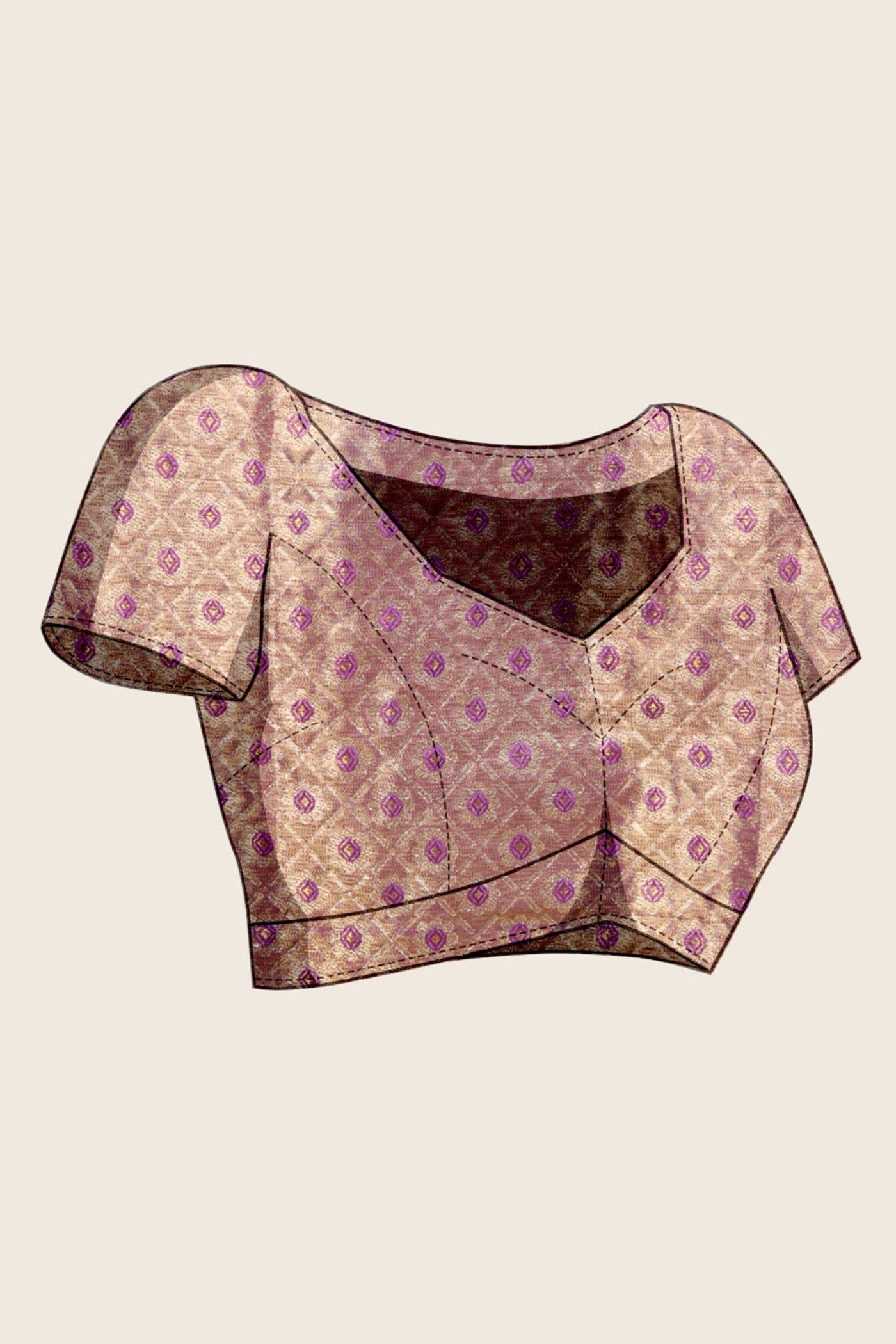 Buy MySilkLove Cameo Pink Woven Kanjivaram Saree Online