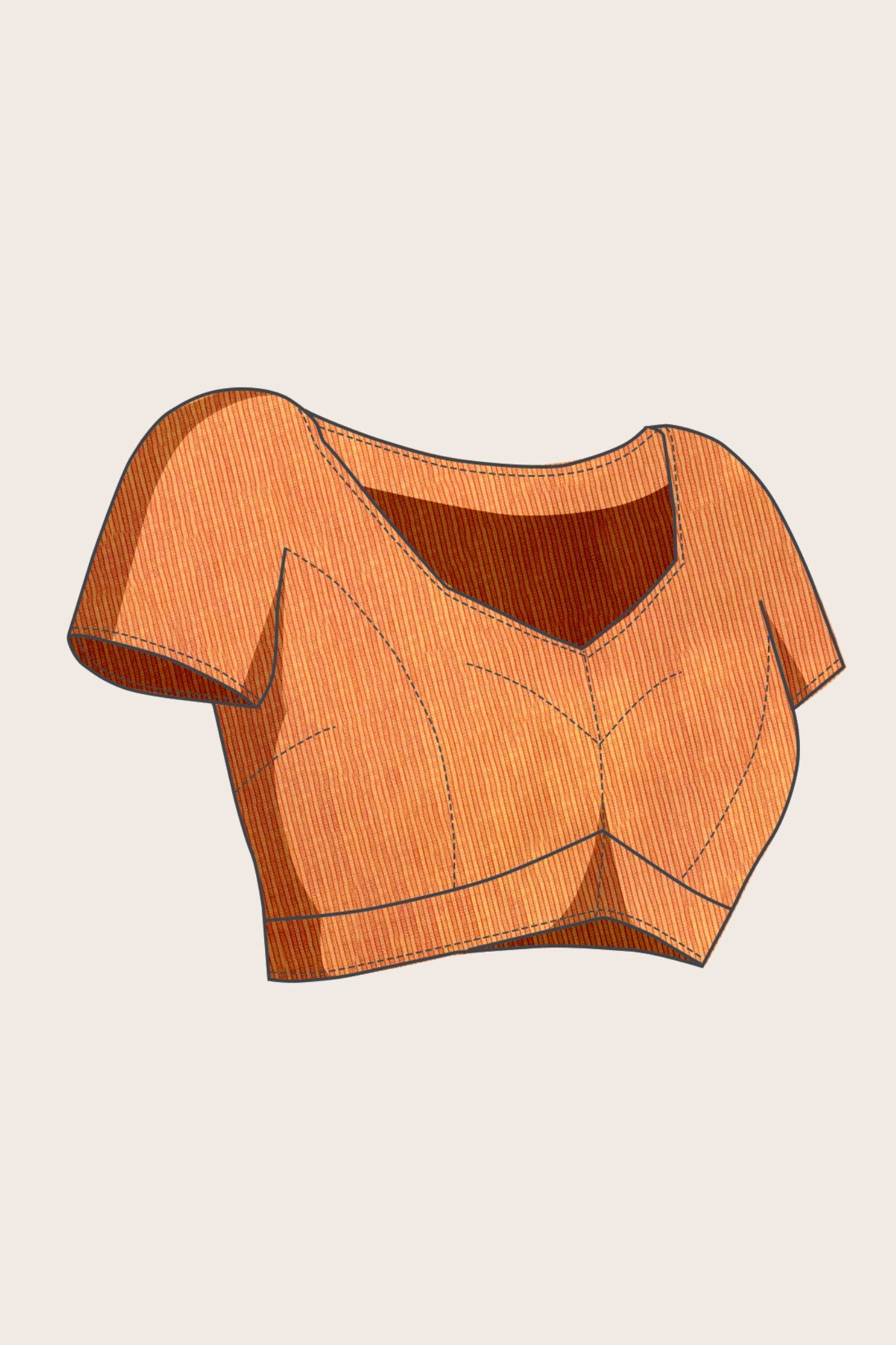 Buy MySilkLove Princeton Orange Woven Manipuri Silk Saree Online