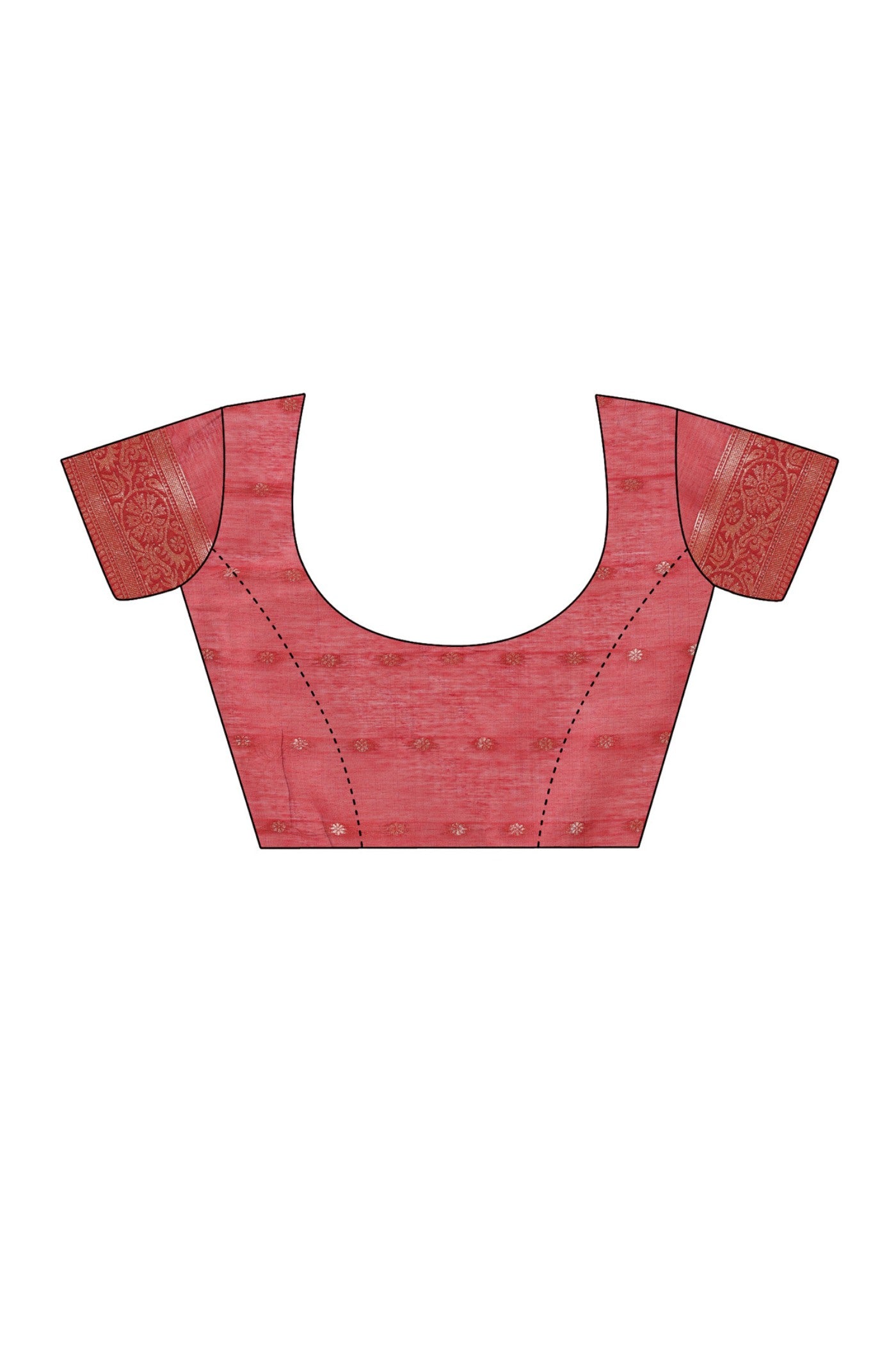Buy MySilkLove Chilli Red Woven Cotton Saree Online