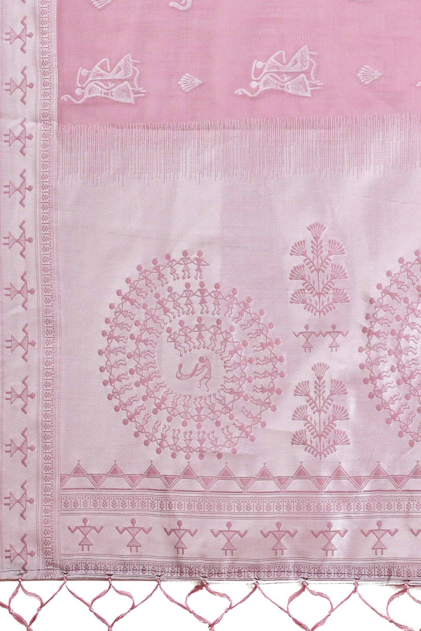 Buy MySilkLove Grape Purple Woven Linen Cotton Saree Online