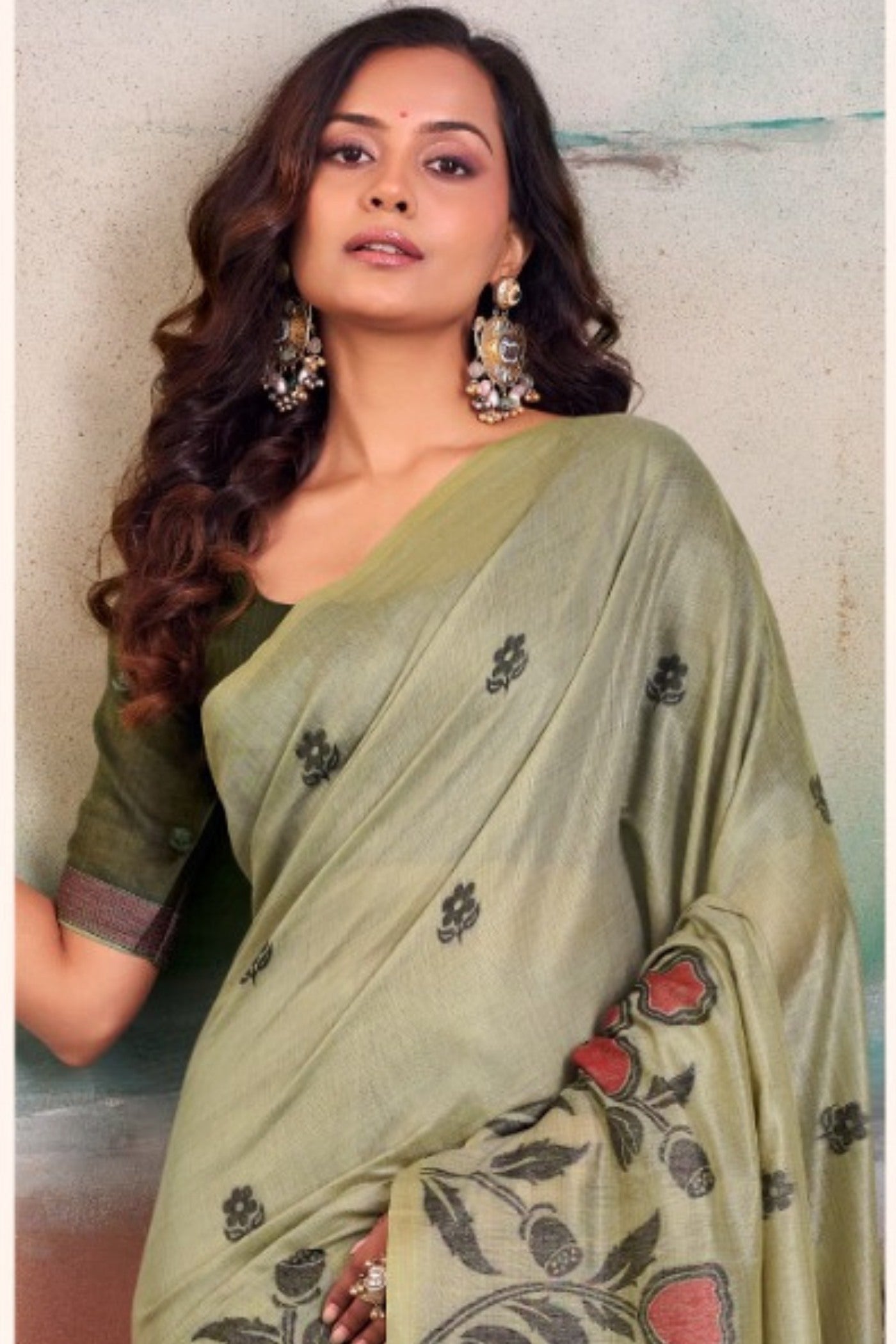 Buy MySilkLove Hunter Green Handloom Modal Silk Saree Online