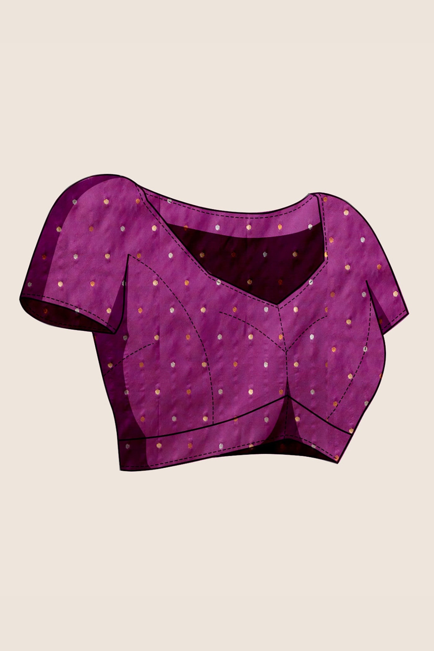 Buy MySilkLove Heliotrope Purple Zari Woven Banarasi Saree Online