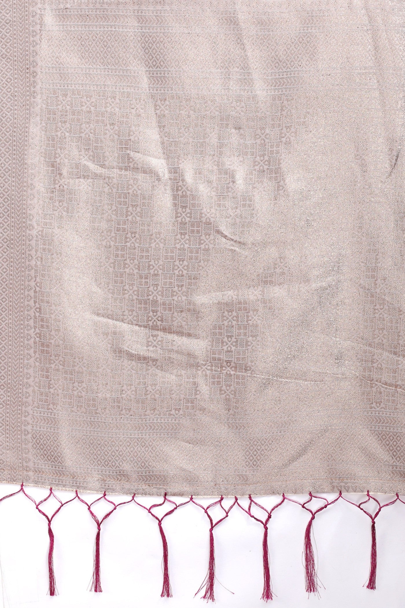 Buy MySilkLove Orchid White and Purple Woven Cotton Saree Online