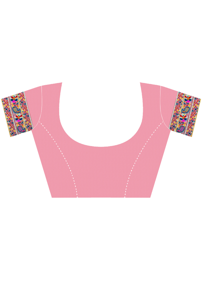 Buy MySilkLove Warm Pink Kashmiri Handloom Jamewar Saree Online