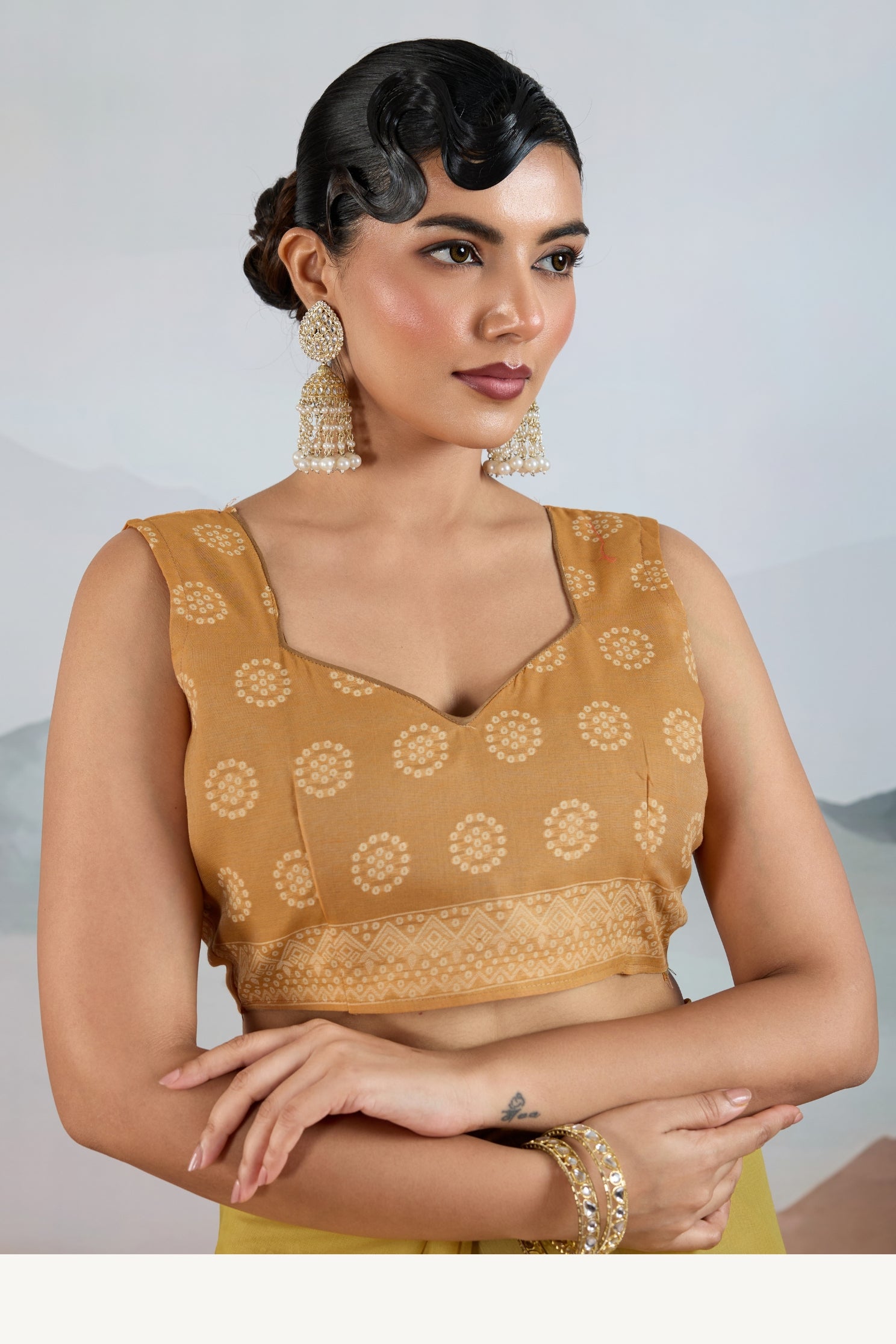 Buy MySilkLove Flax Yellow Handloom Cotton Saree Online