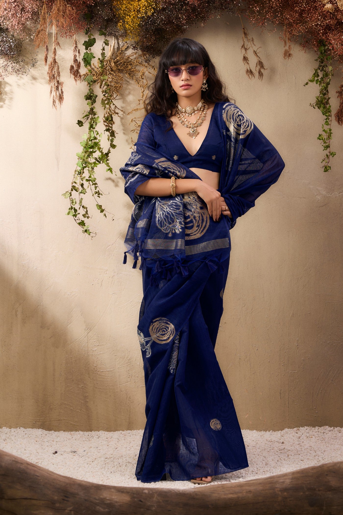 Buy MySilkLove Carolina Blue Munga Handloom Cotton Saree Online