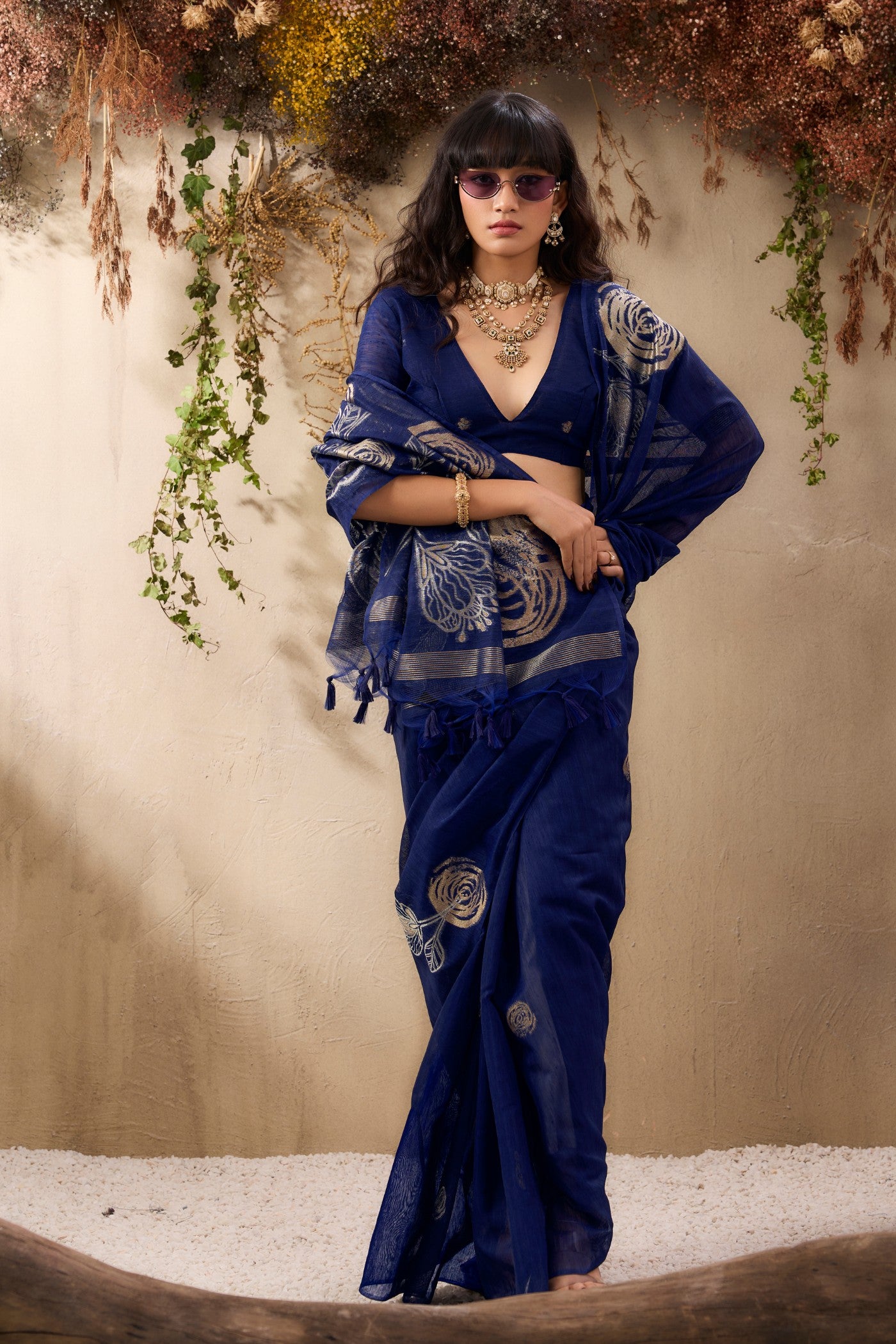 Buy MySilkLove Carolina Blue Munga Handloom Cotton Saree Online