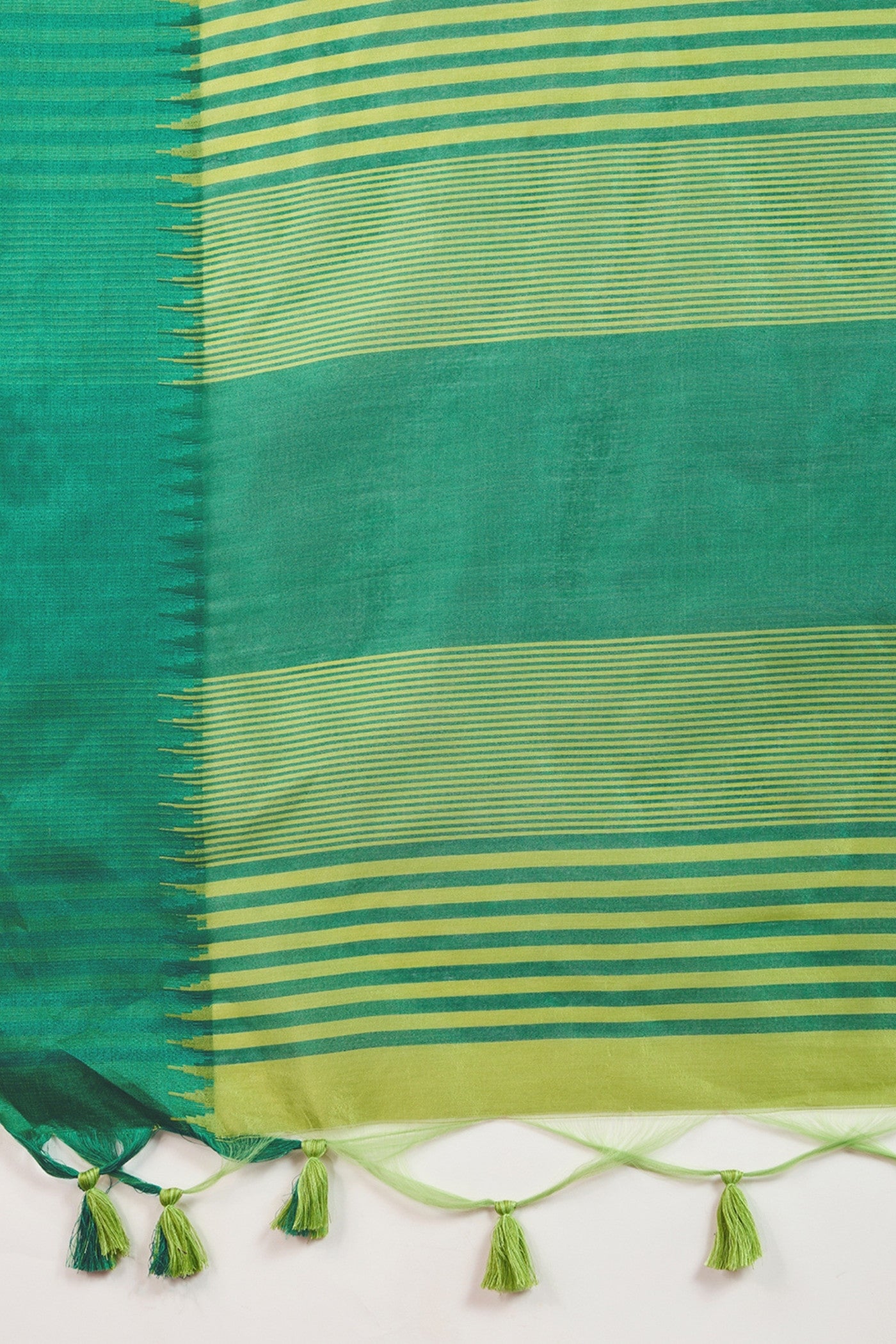 Buy MySilkLove Forest Green Woven Raw Silk Saree Online