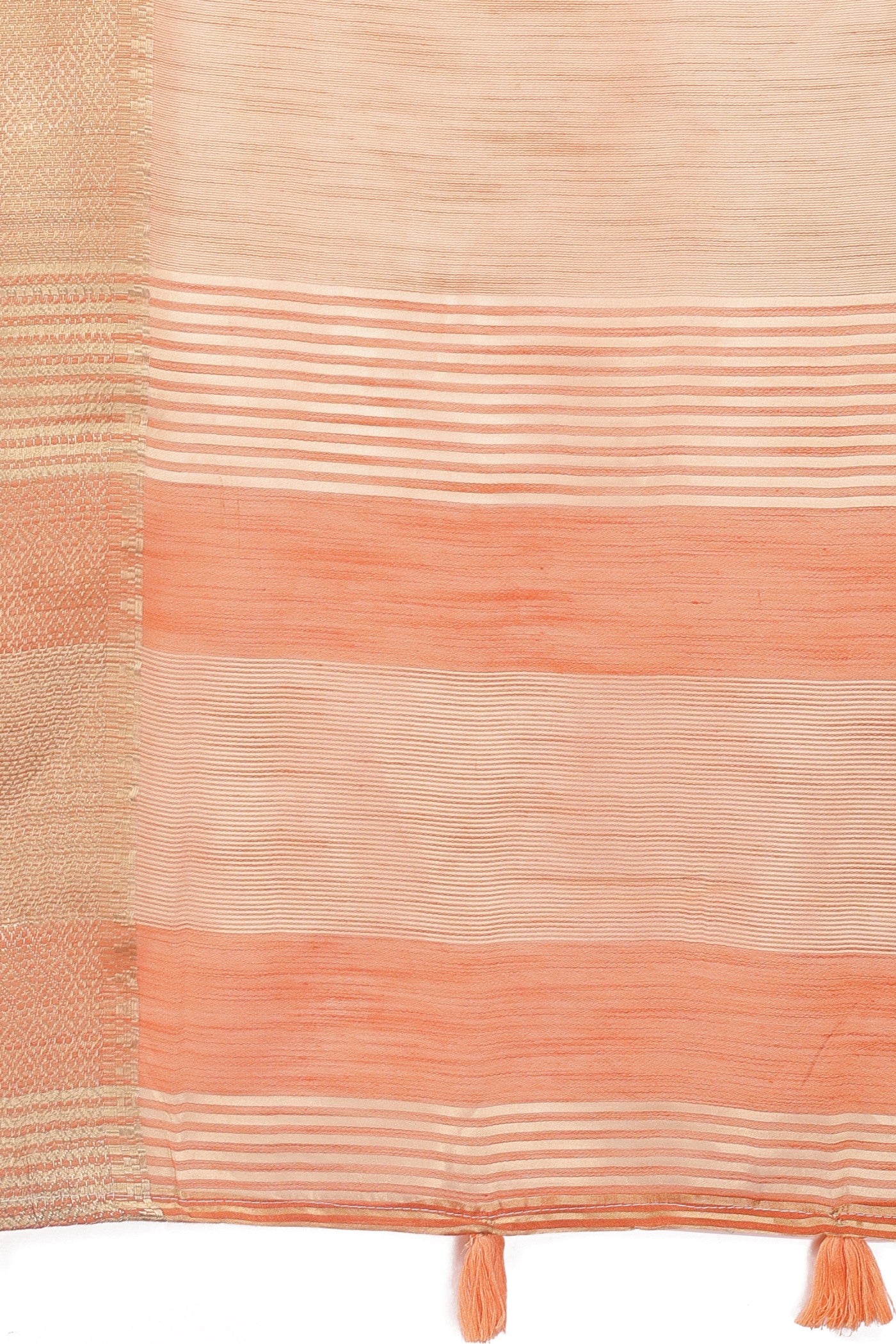 Buy MySilkLove Alloy Orange Woven Organza Saree Online