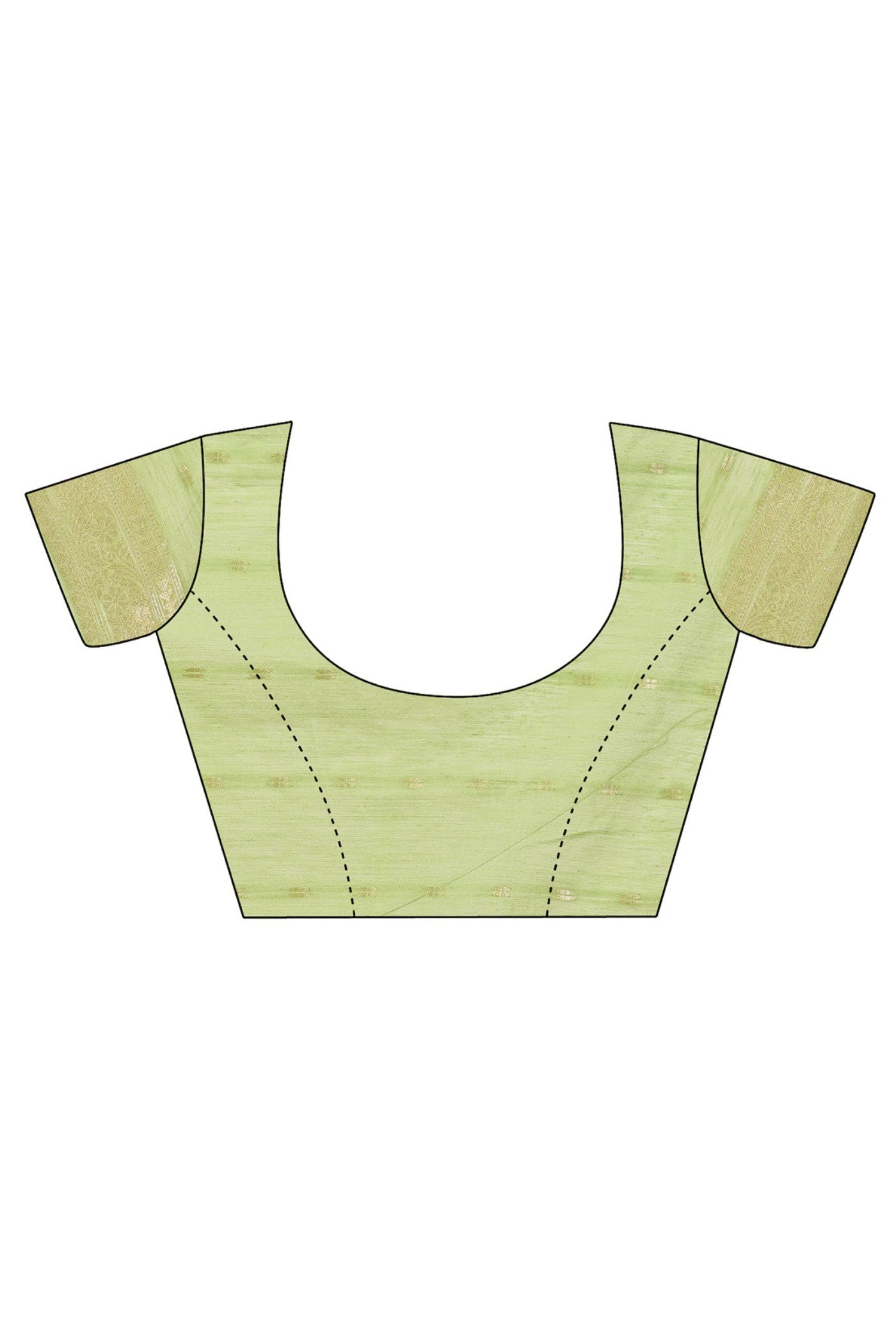 Buy MySilkLove Olivine Light Green Linen Cotton Saree Online
