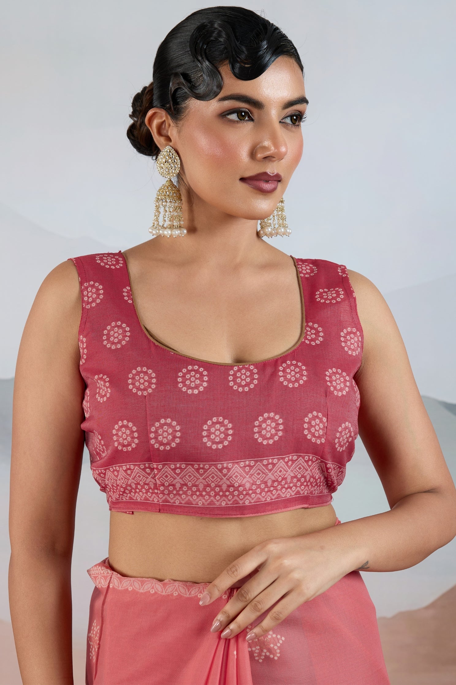 Buy MySilkLove Ballet Slipper Pink Handloom Cotton Saree Online