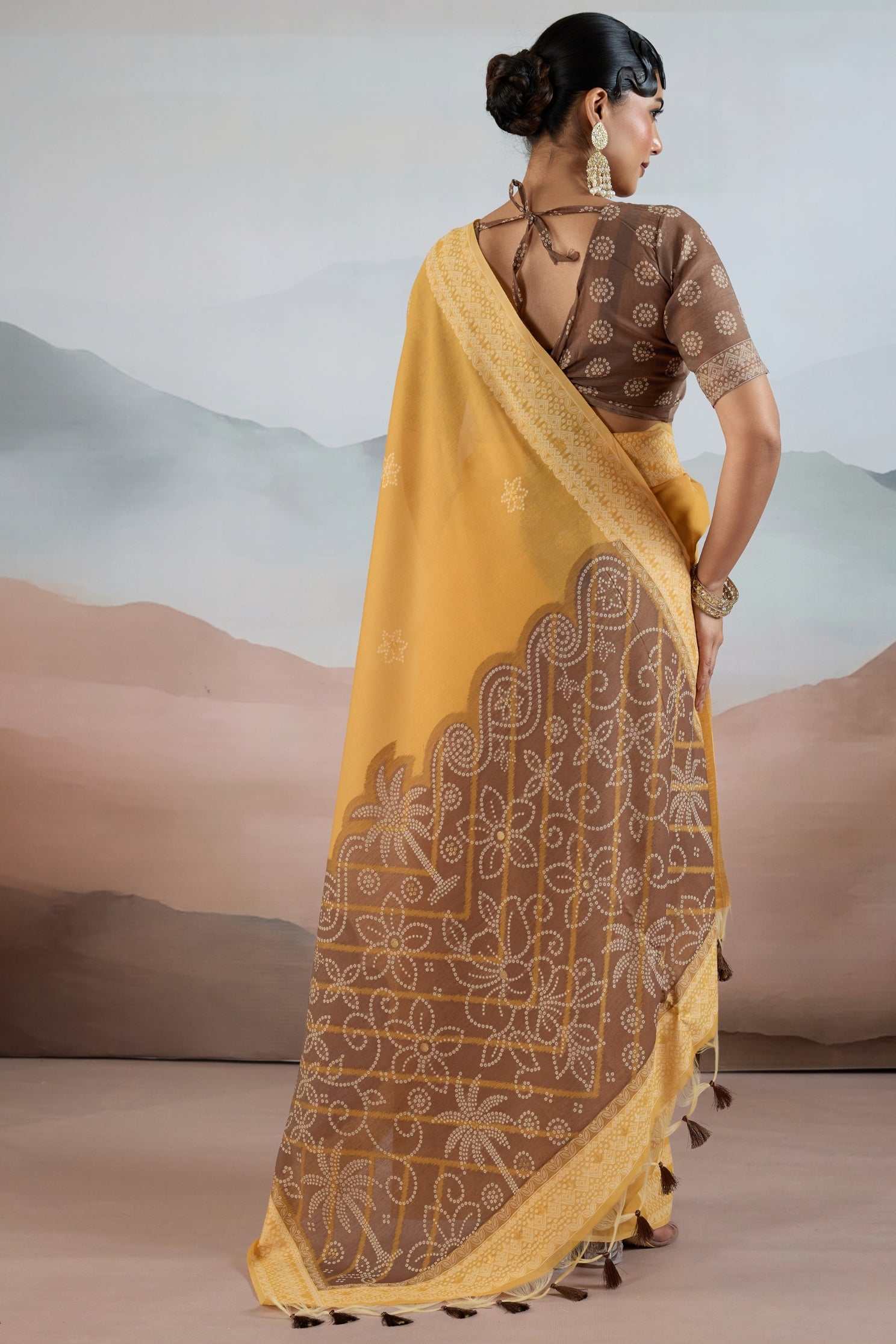 Buy MySilkLove Corn Yellow Handloom Cotton Saree Online