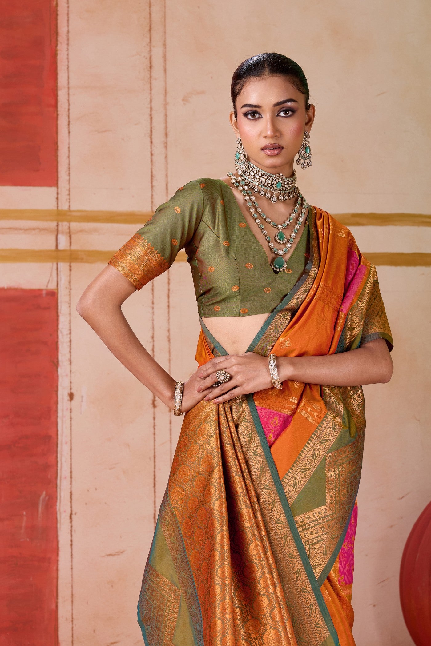 MySilkLove Butterscotch Orange Banarasi Handloom Saree