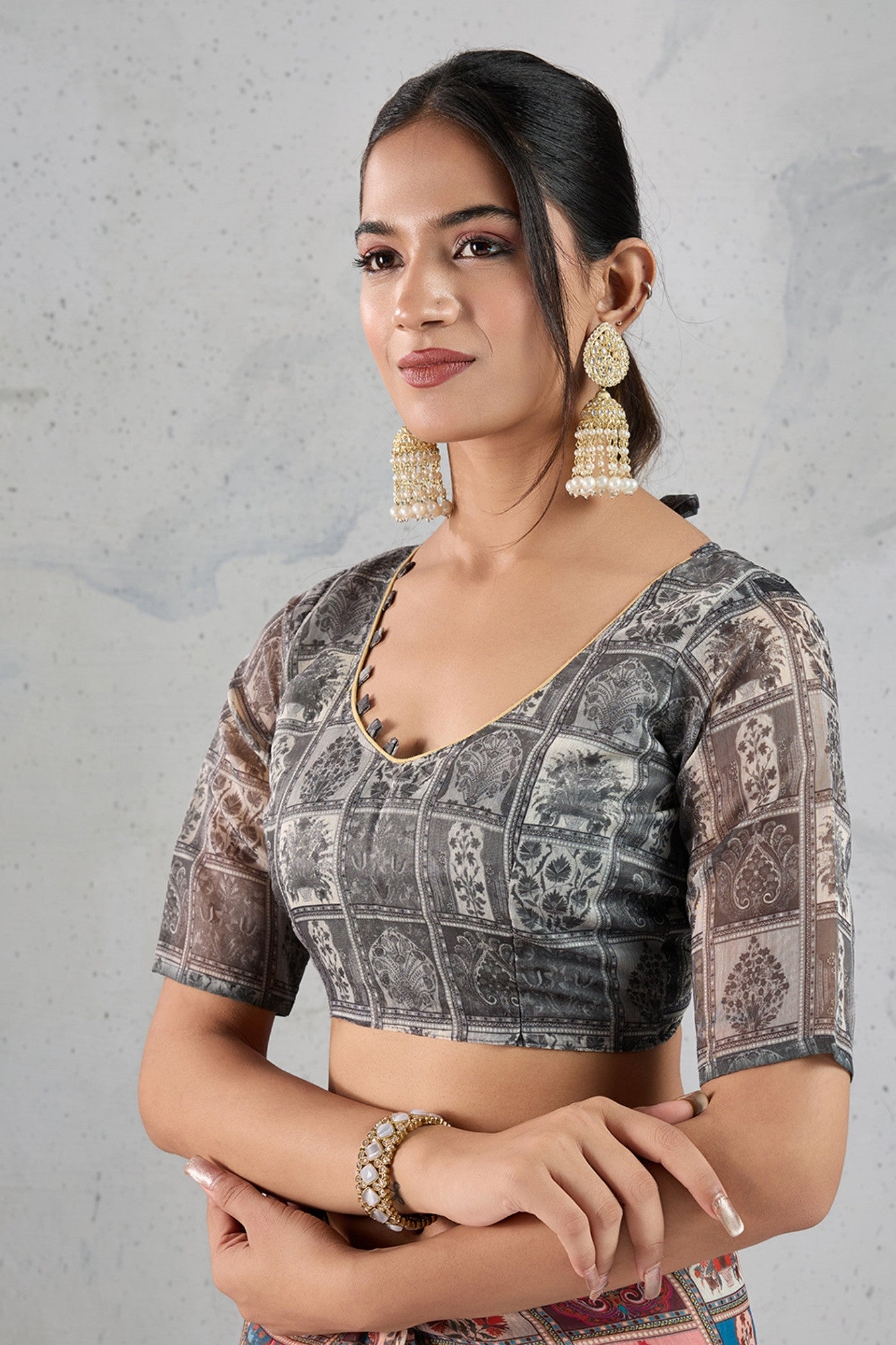 Buy MySilkLove Han Pink Digital Printed Saree Online