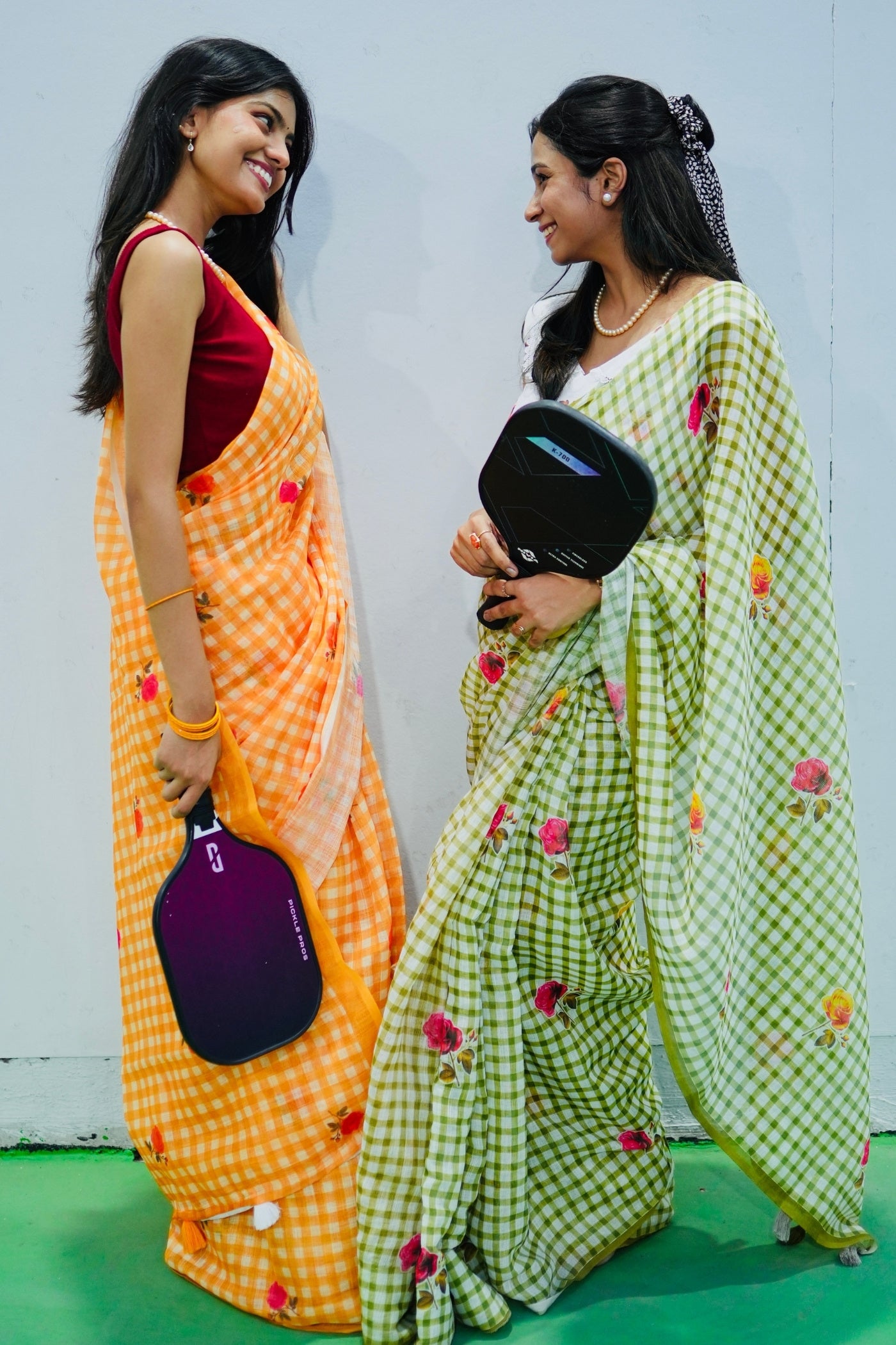 Buy MySilkLove Jonquil Yellow Soft Linen Cotton Printed Saree Online