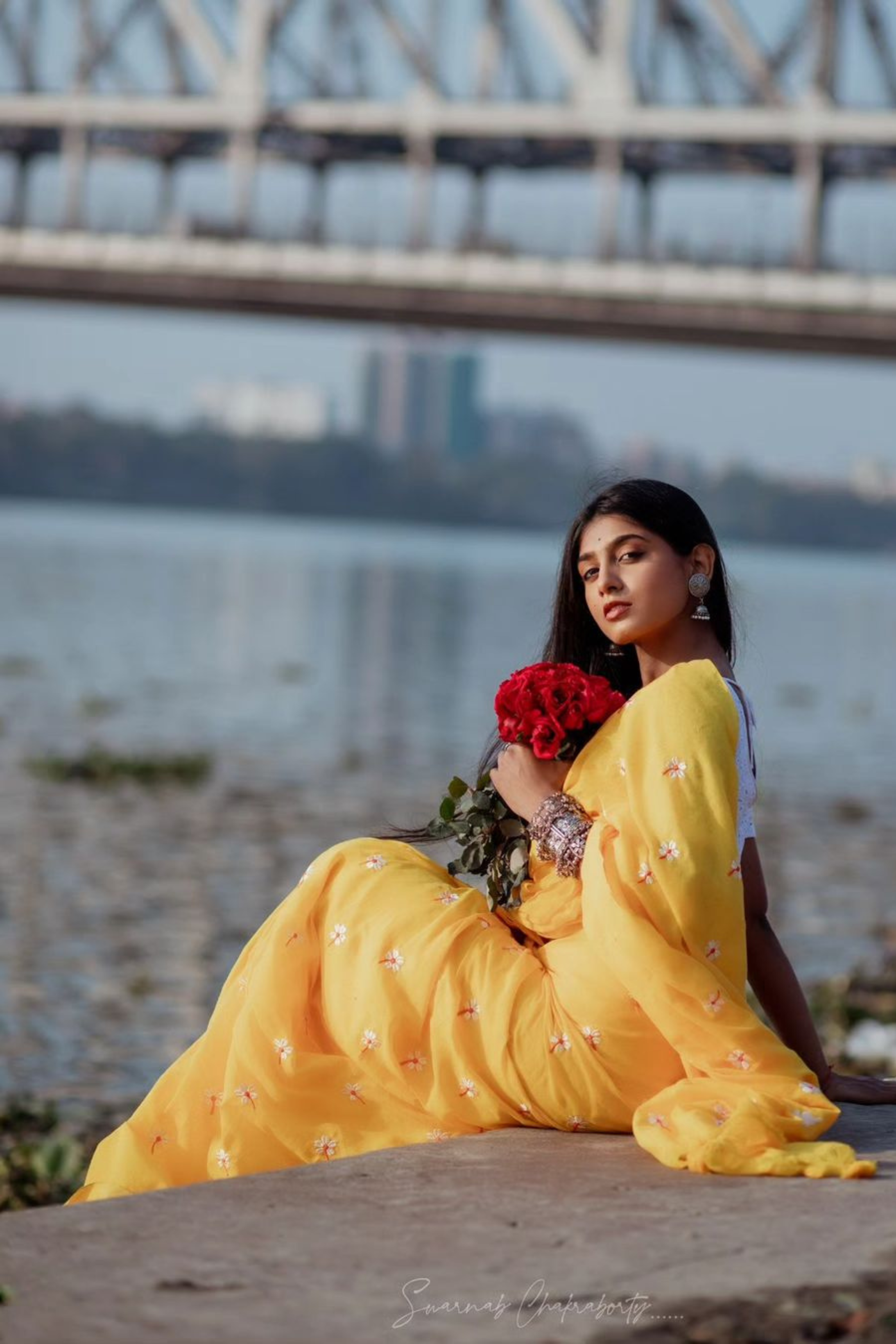 Buy MySilkLove Mustard Yellow Mul Cotton Handloom Saree Online