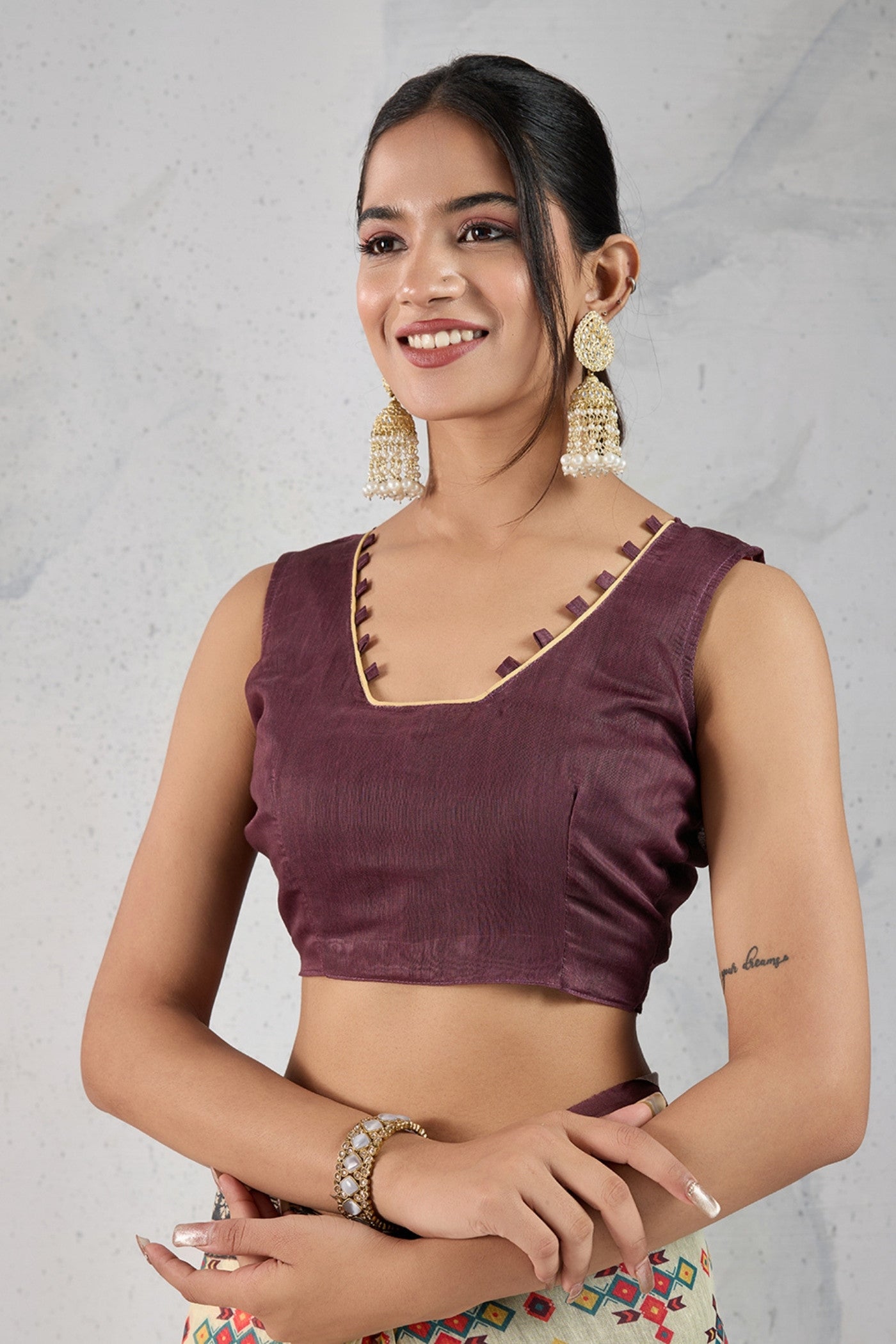 Buy MySilkLove White Smoke Digital Printed Saree Online