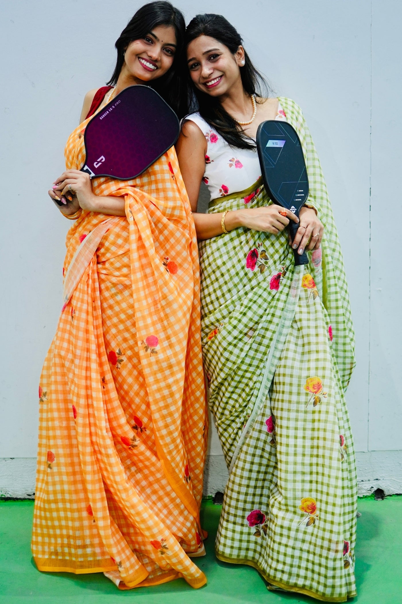 Buy MySilkLove Jonquil Yellow Soft Linen Cotton Printed Saree Online