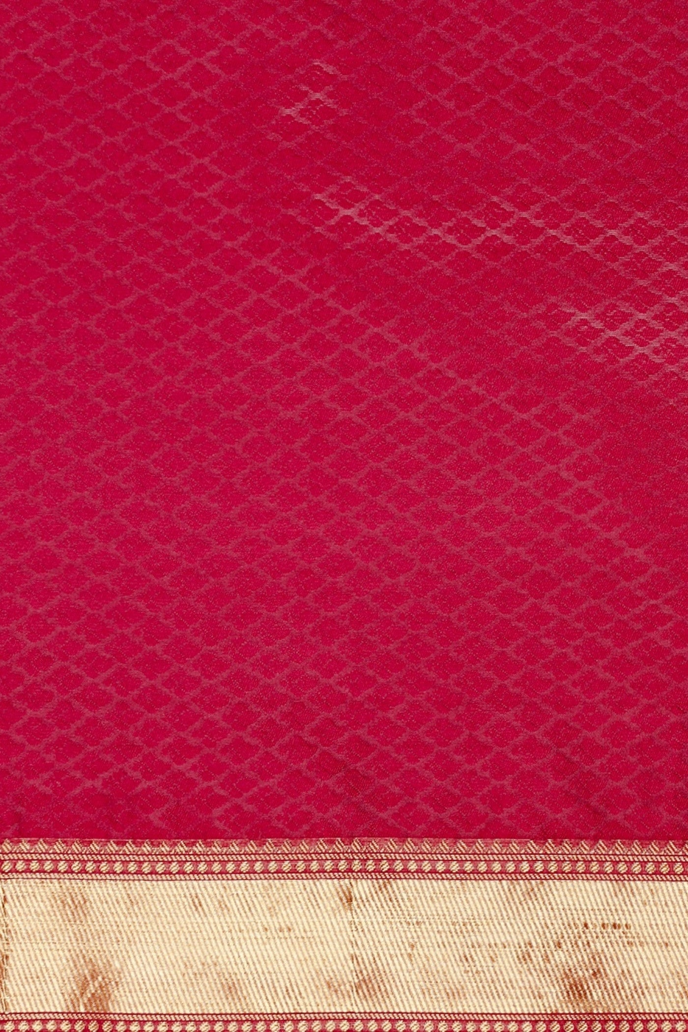 Buy MySilkLove Candy Red Woven Jacquard Lichi Silk Saree Online