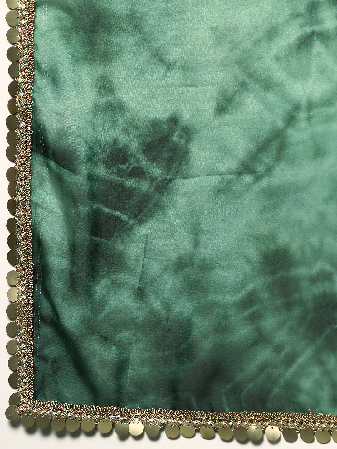 Buy MySilkLove Acapulco Green Satin Partywear Saree Online