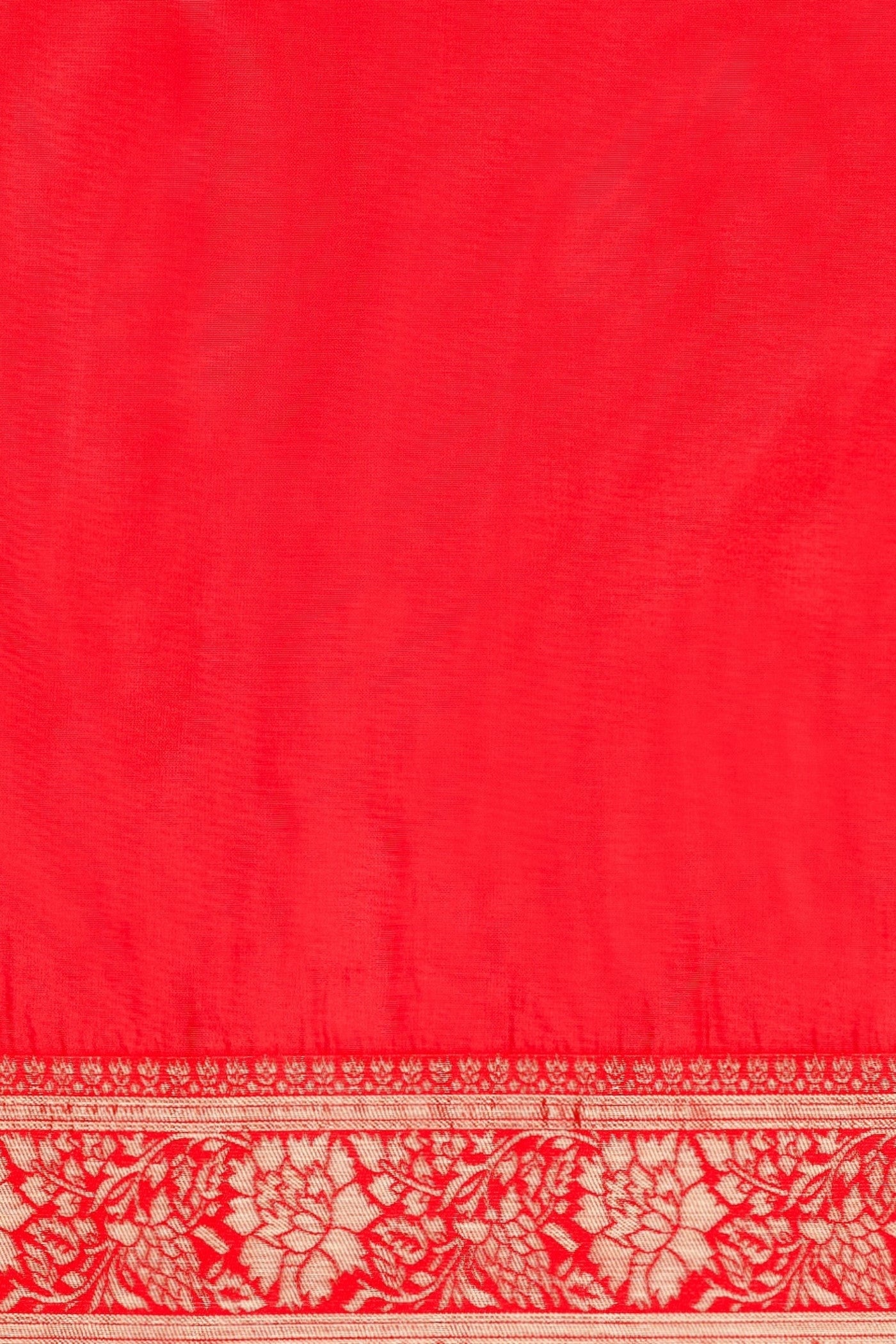 Buy MySilkLove Ruby Red Woven Jacquard Lichi Silk Saree Online