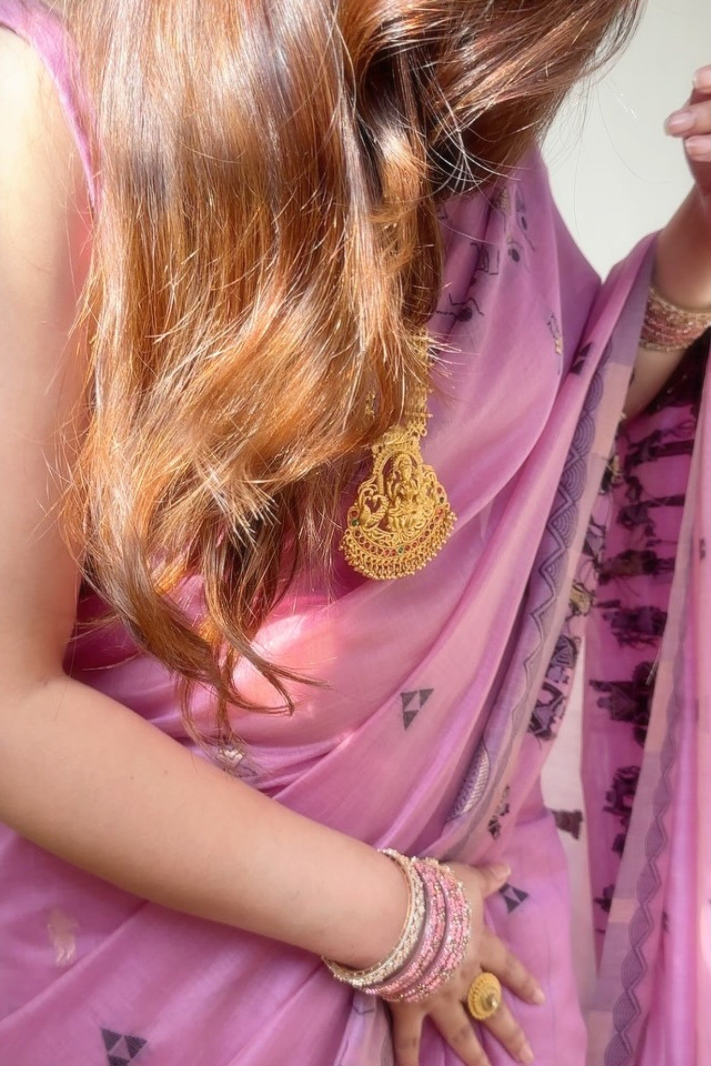 Buy MySilkLove Thistle Purple Woven Modal Cotton Saree Online