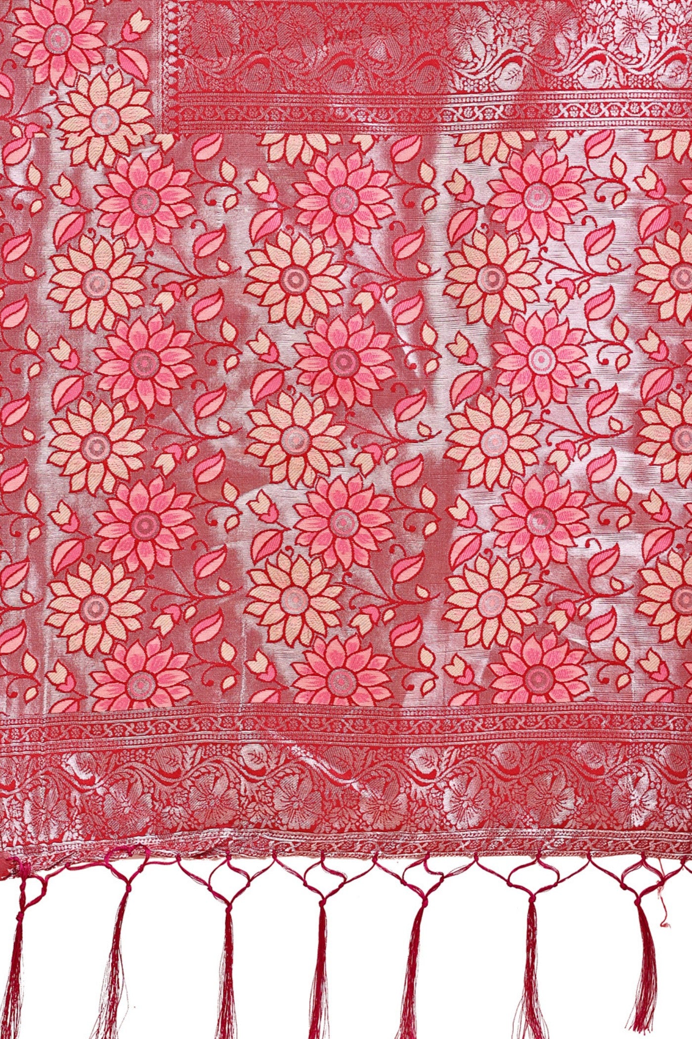Buy MySilkLove Porcelain Cream Woven Banarasi Saree Online