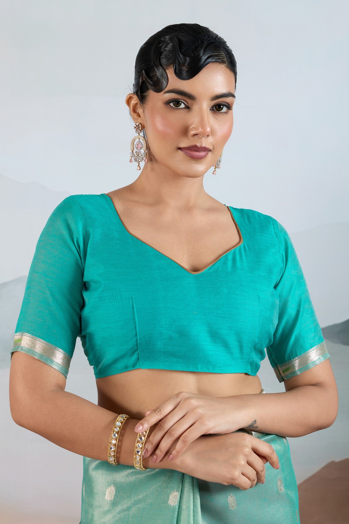 Buy MySilkLove Imperial Green Zari Woven Tissue Paithani Saree Online